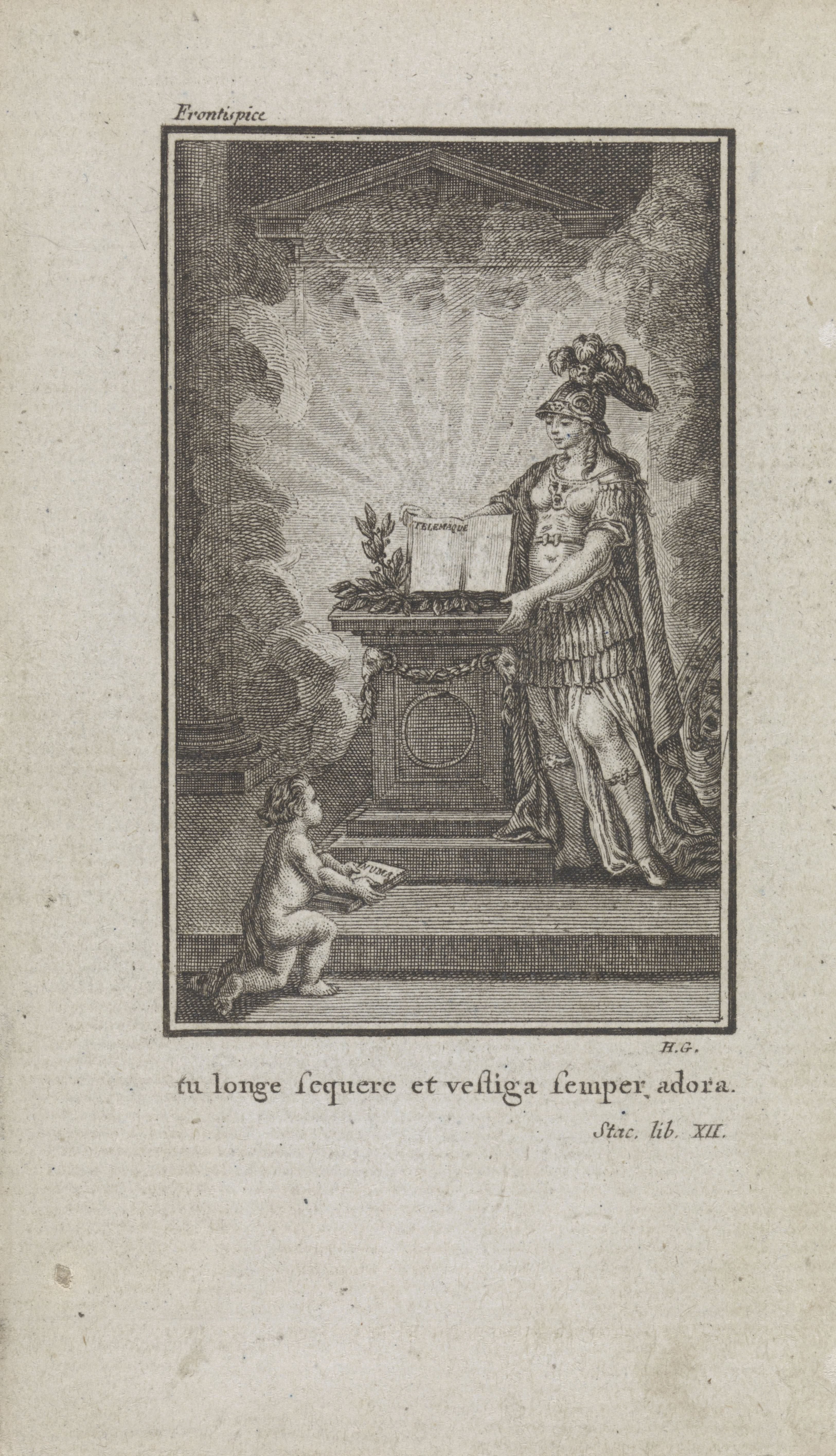 Minerva presenteert het boek Telemaque