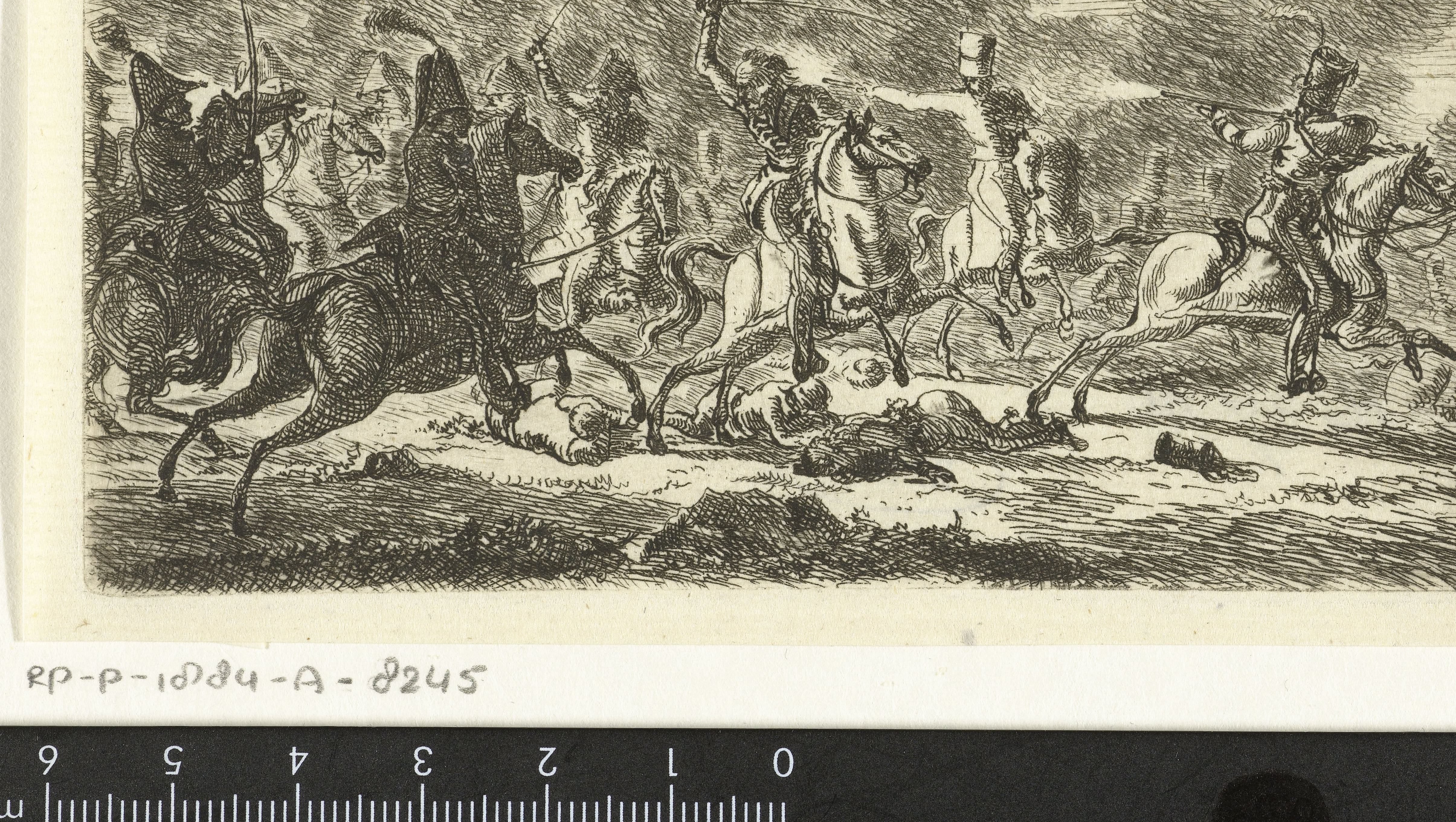 Cavalerie tijdens een veldslag