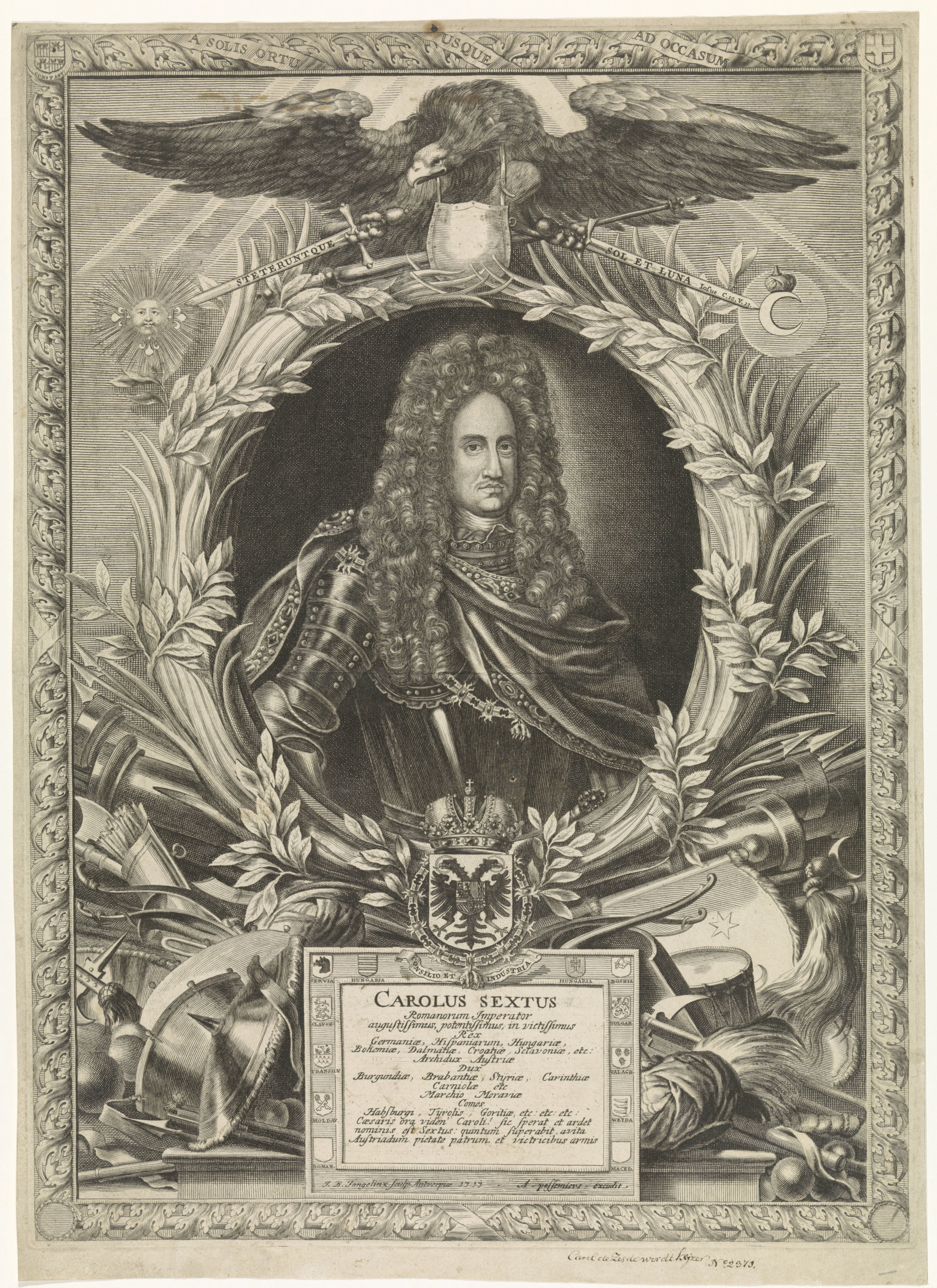 Portret van keizer Karel VI