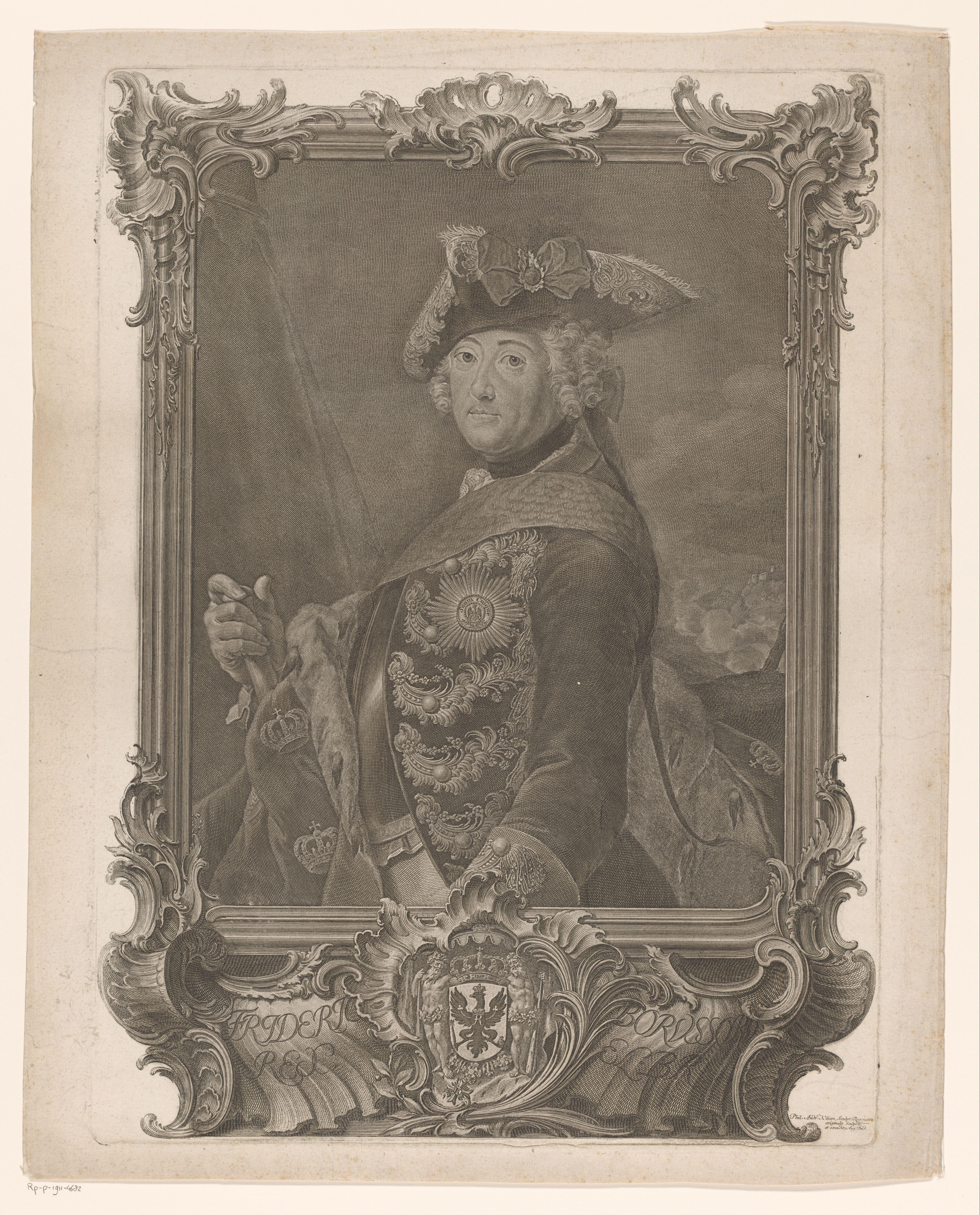 Portret van Frederik de Grote