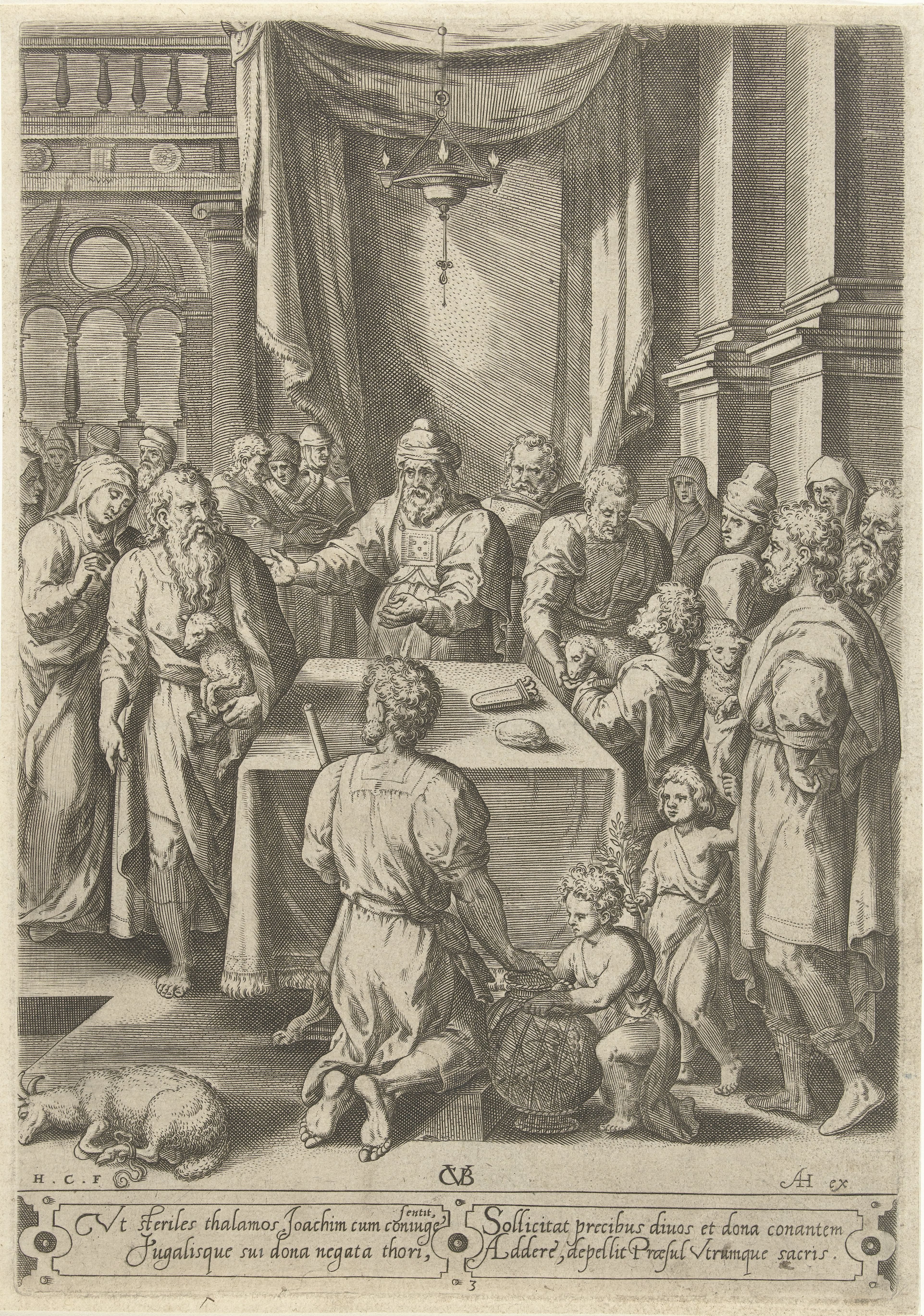 Joachim en Anna in de tempel