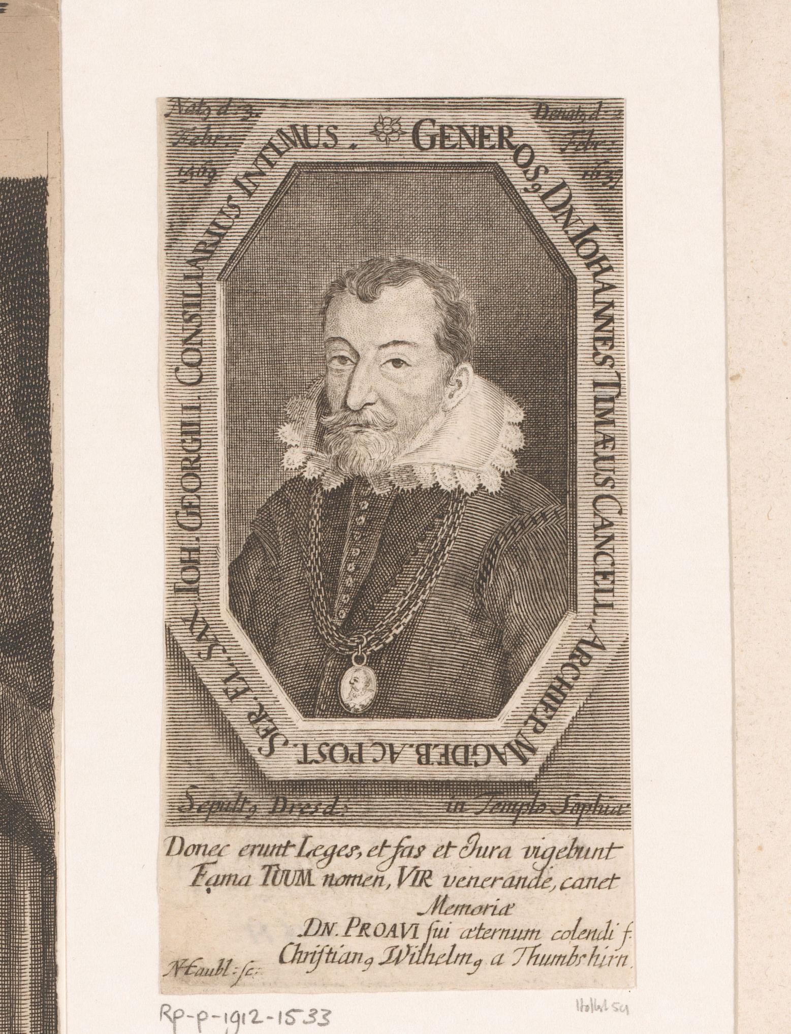 Portret van Johann Timaeus