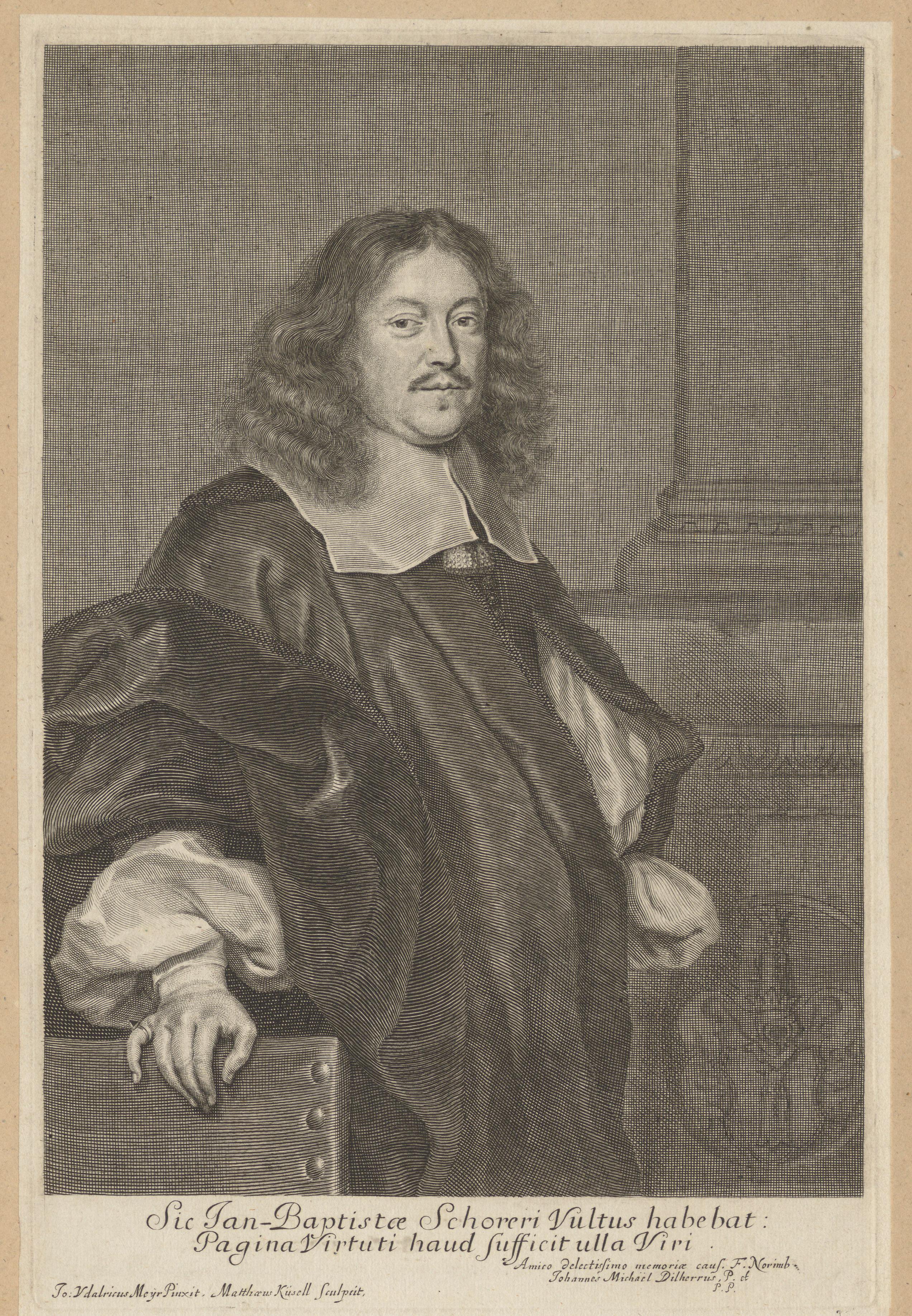 Portret van Johann Baptist Schorer