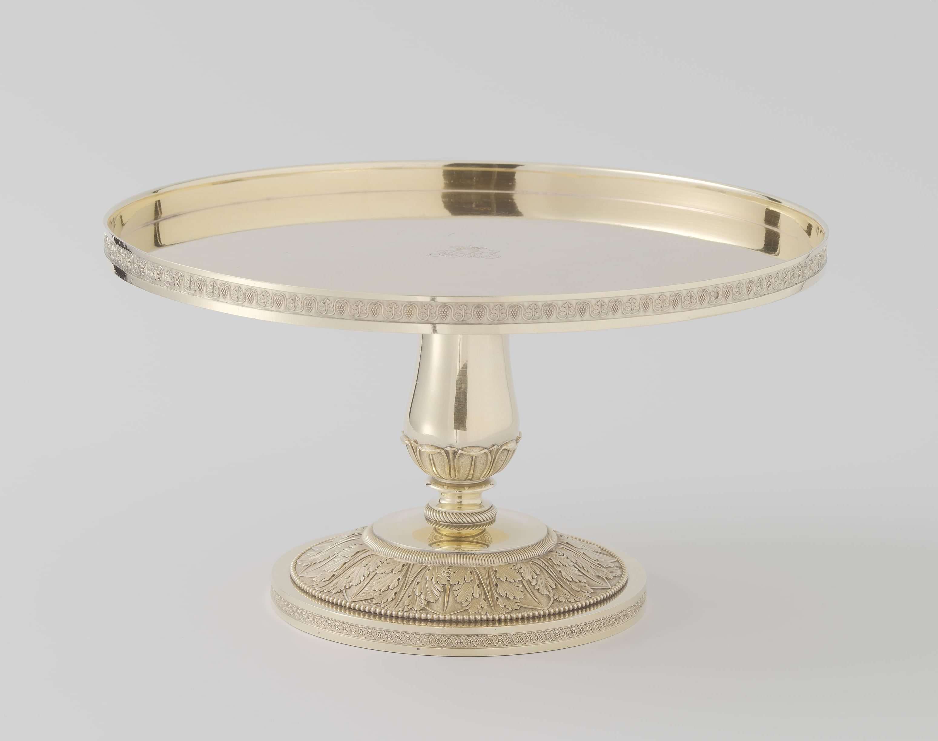 Tea tray, cake stands, jam dish, sugar bowls, coffee pot and milk jug