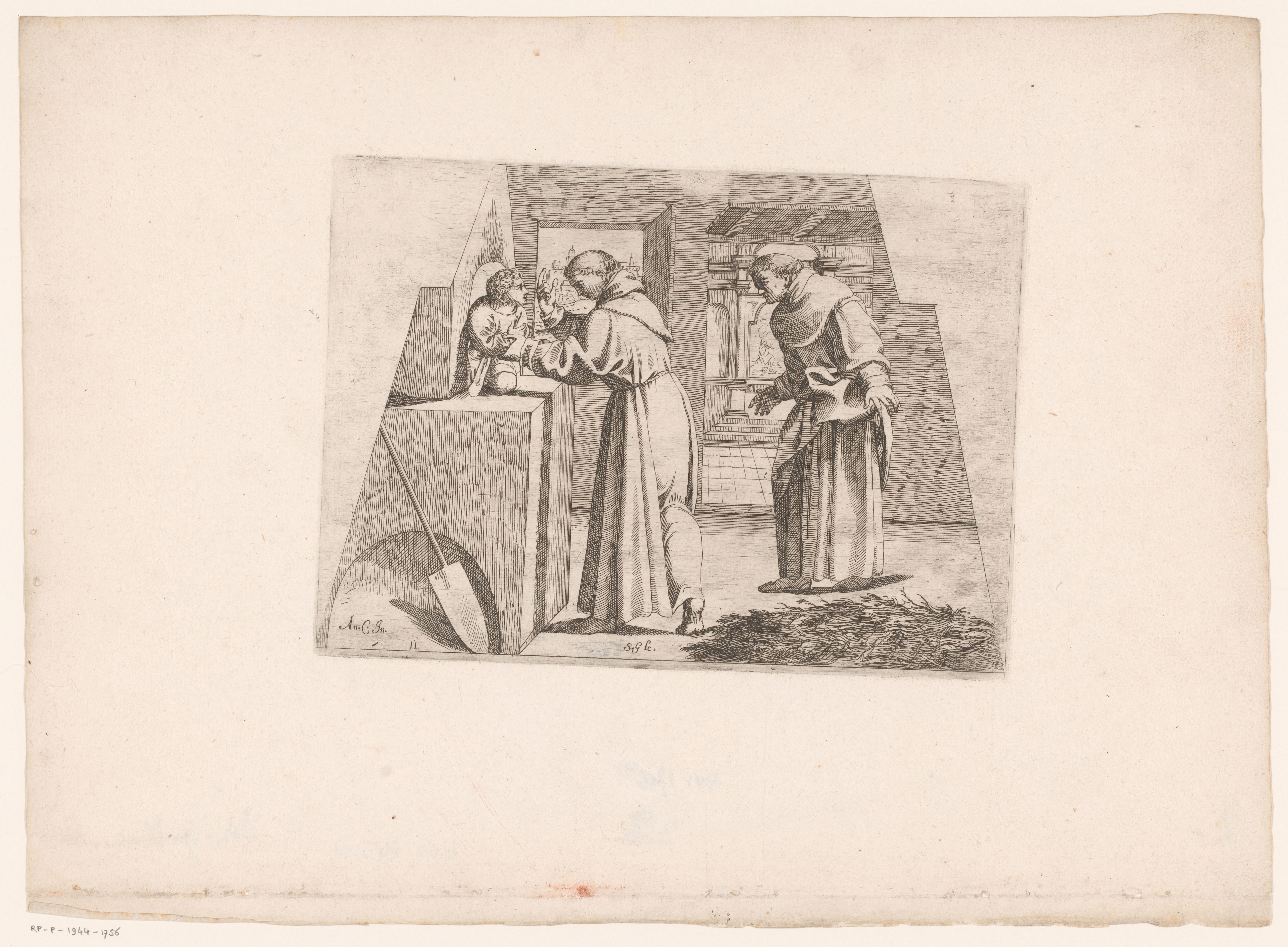 Heilige Juan Diego redt een kind uit een oven