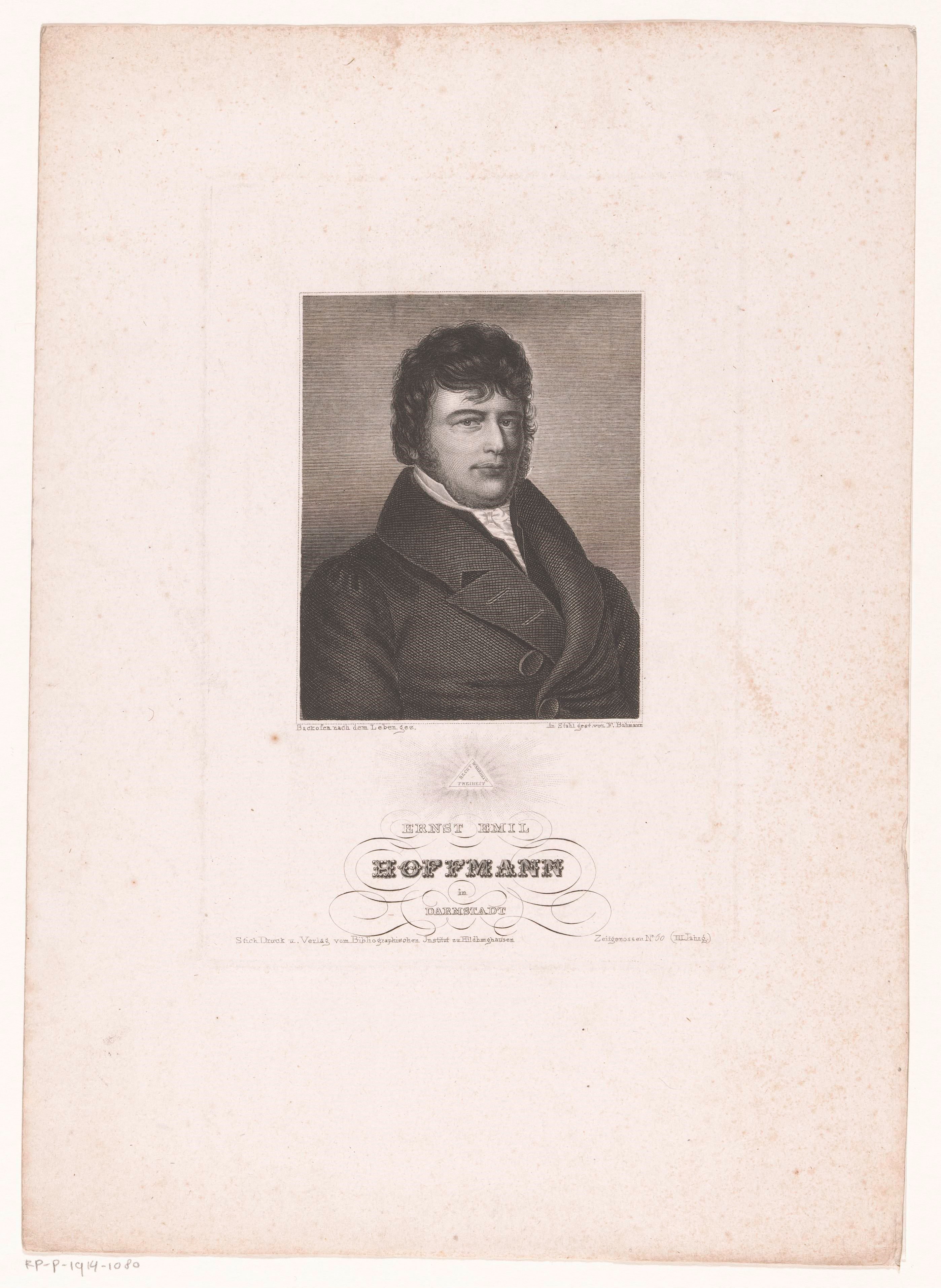 Portret van Ernst Emil Hoffmann