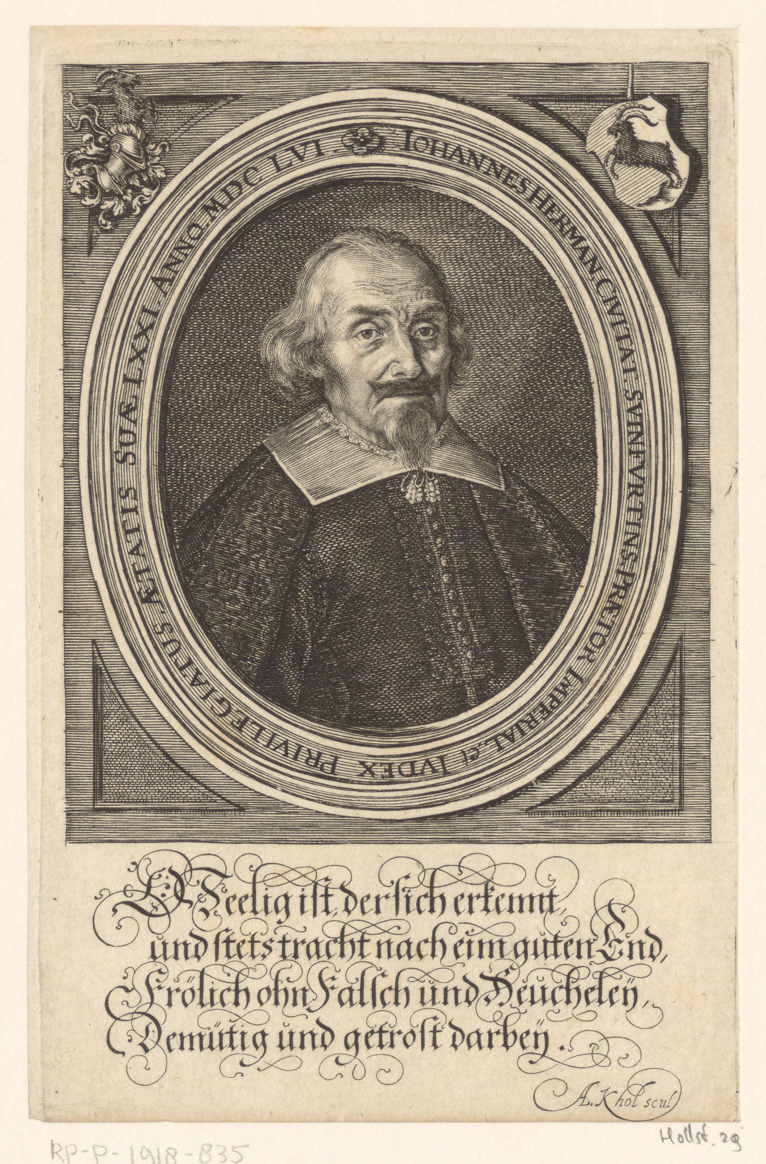 Portret van Johann Herman