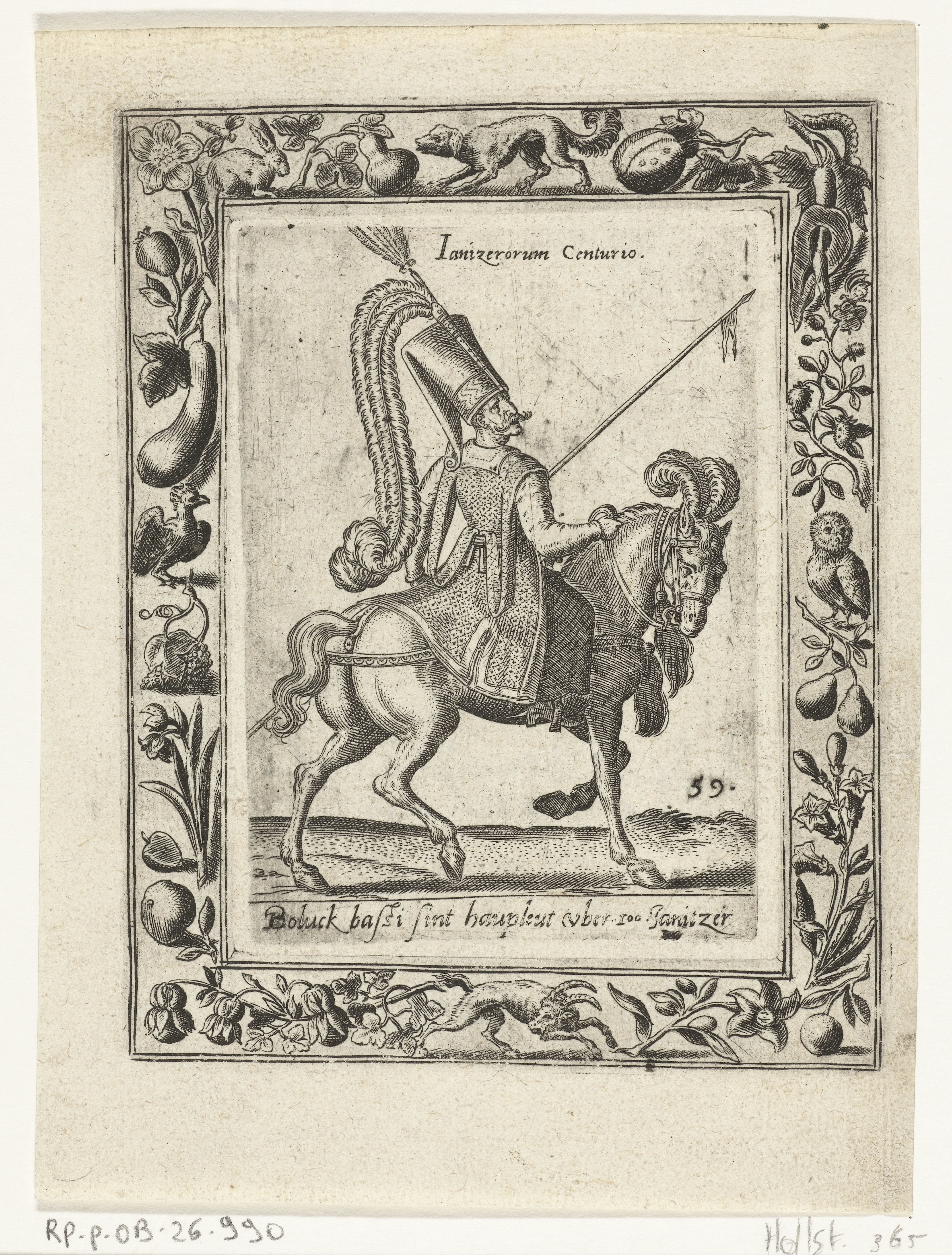 Hoofdman van de Janitsaren te paard