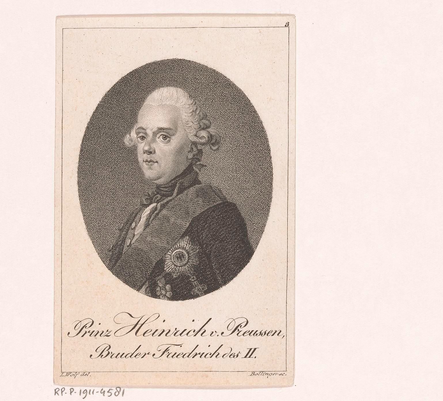 Portret van Friedrich Heinrich Ludwig van Pruisen