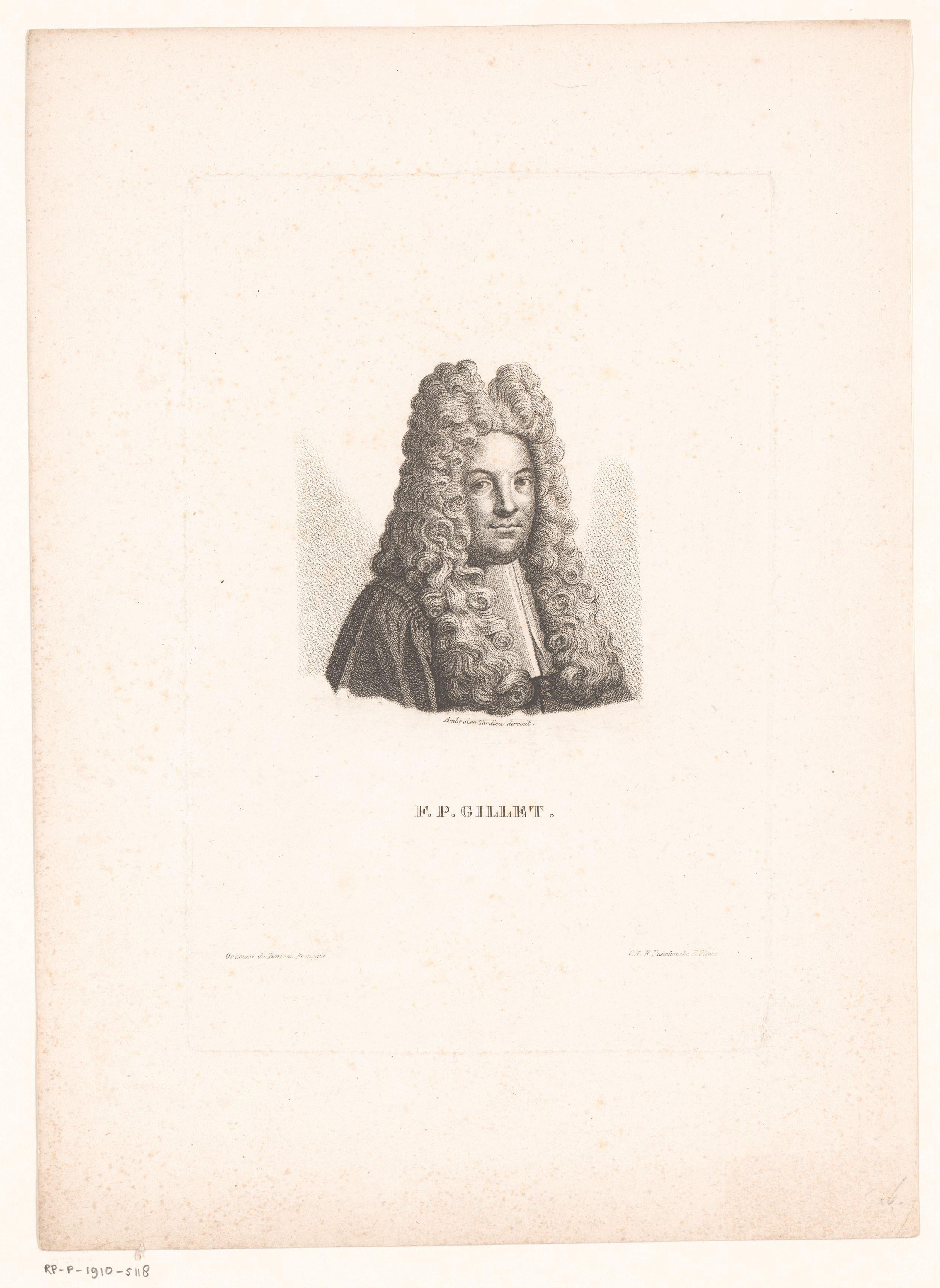 Portret van François Pierre Gillet