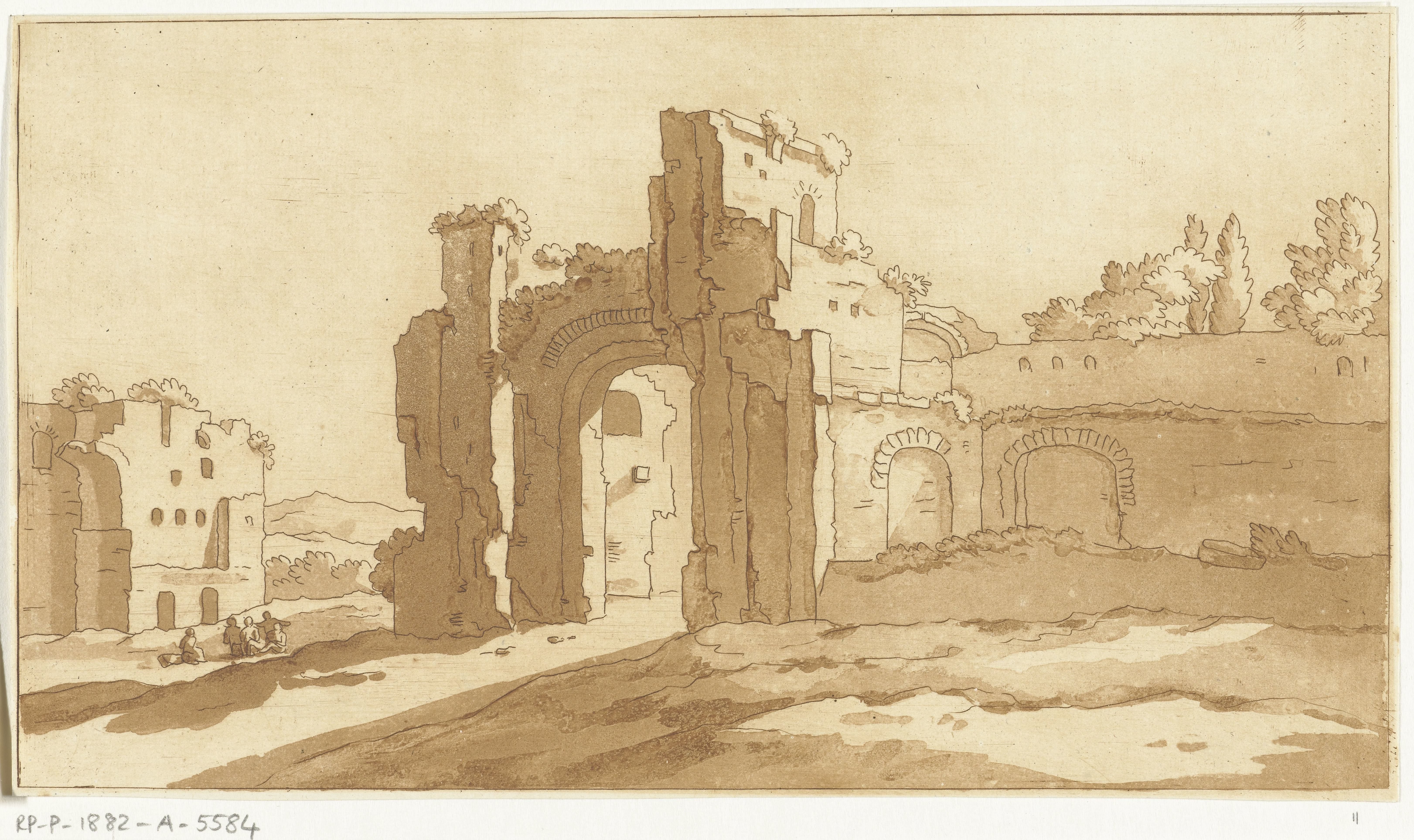 Ruïnes van de grote zaal van de Thermen van Caracalla, Rome