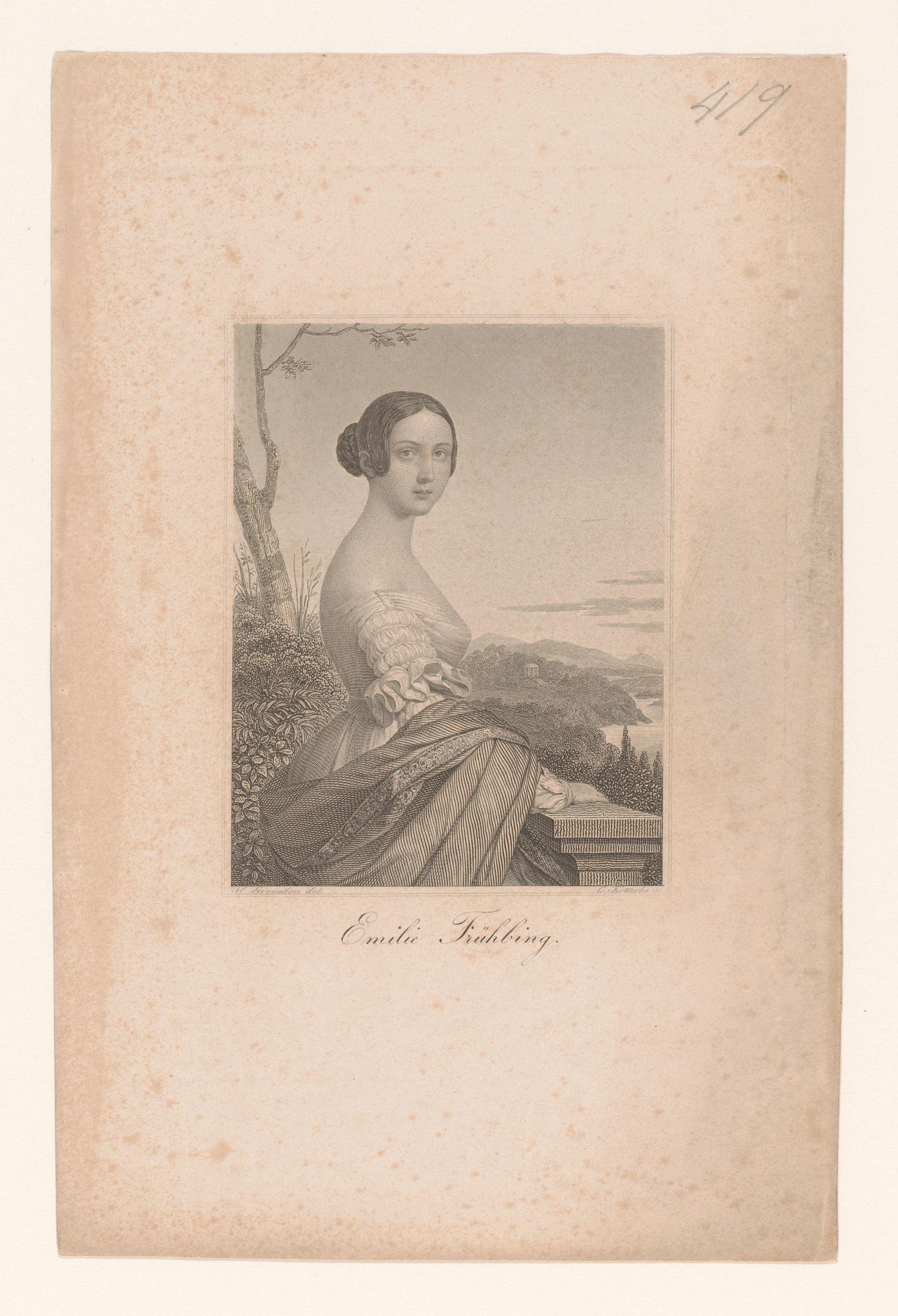 Portret van een onbekende vrouw