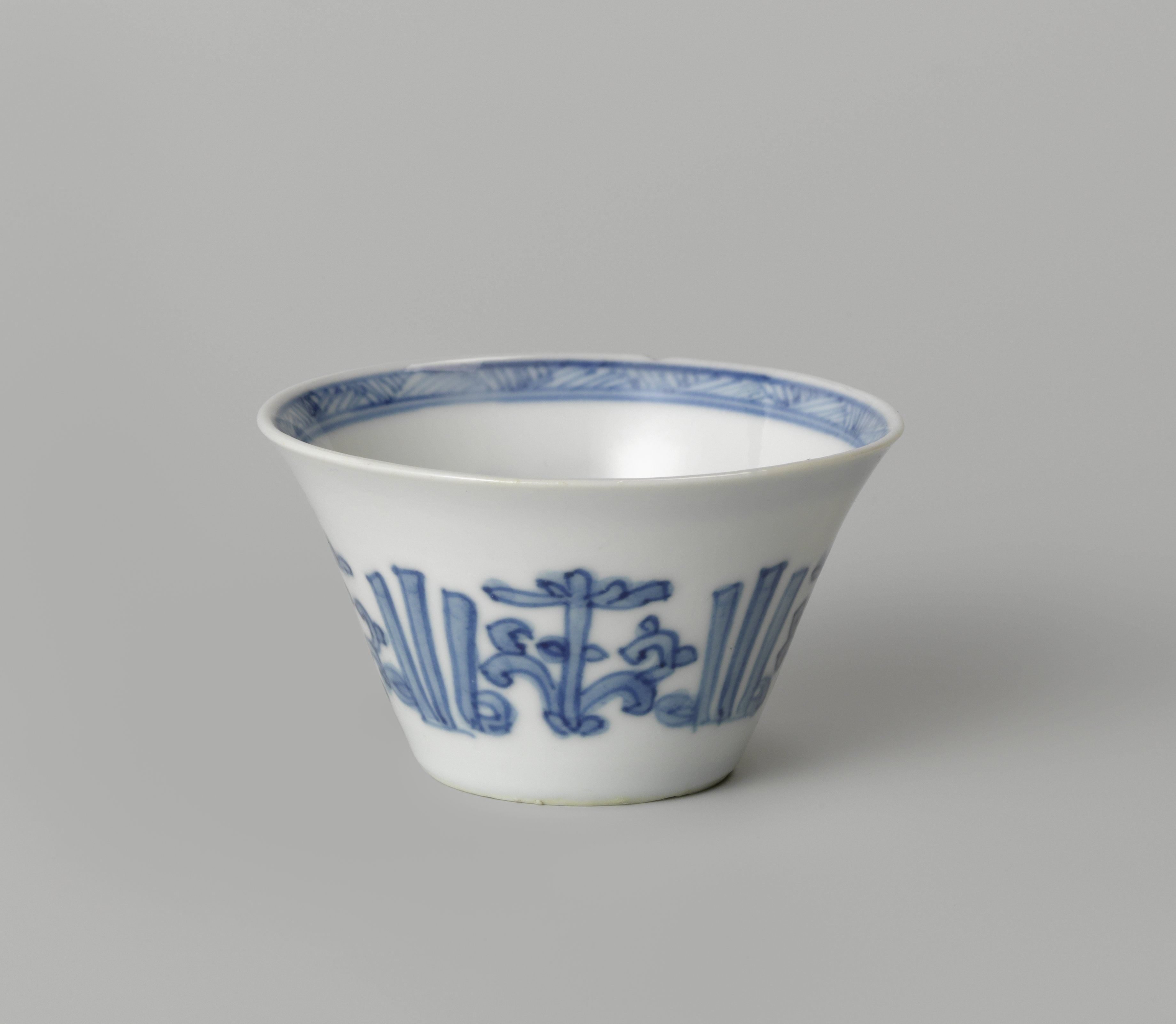 Cup with stylised flowers