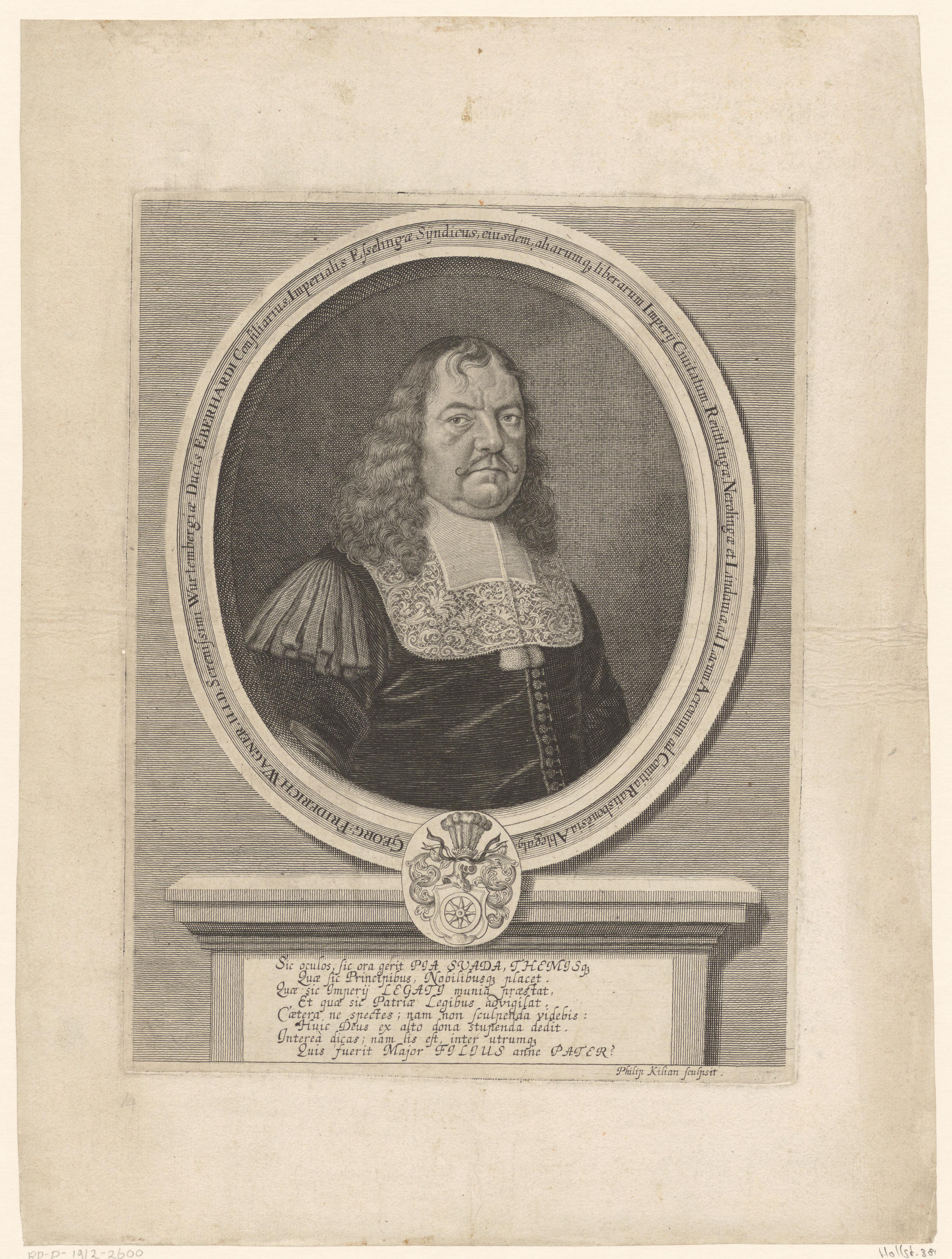 Portret van Georg Friedrich Wagner