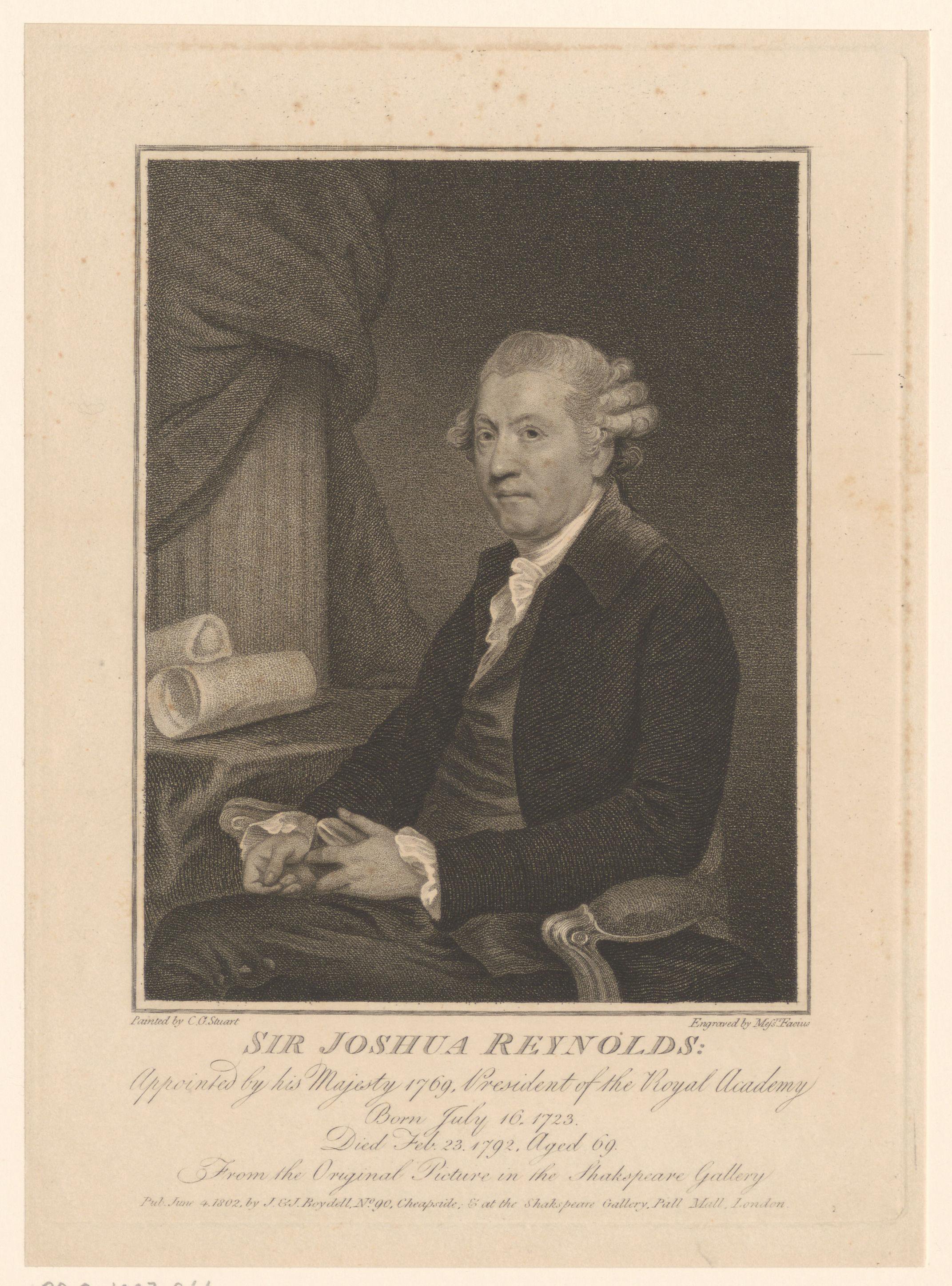Portret van Joshua Reynolds