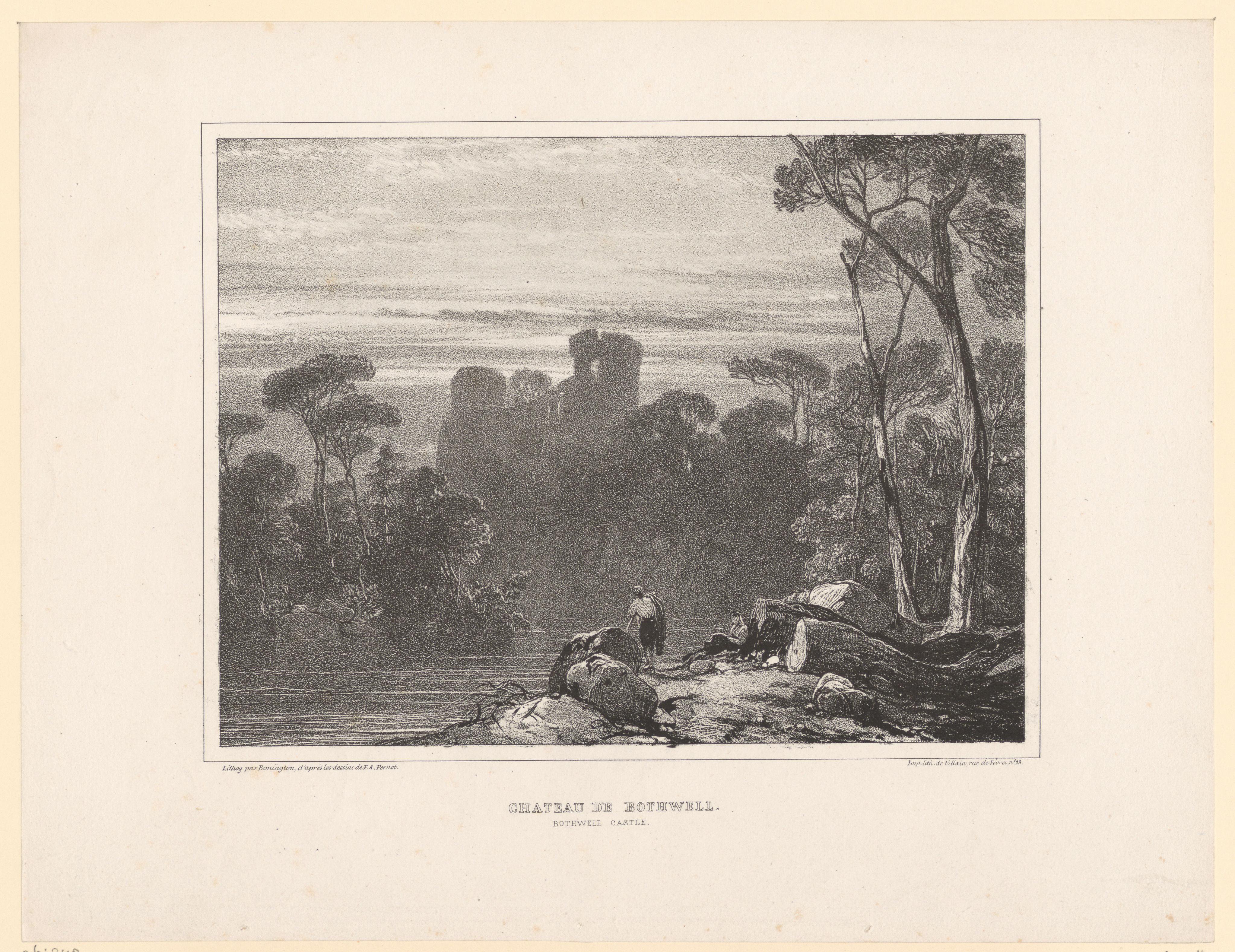 Gezicht op Bothwell Castle