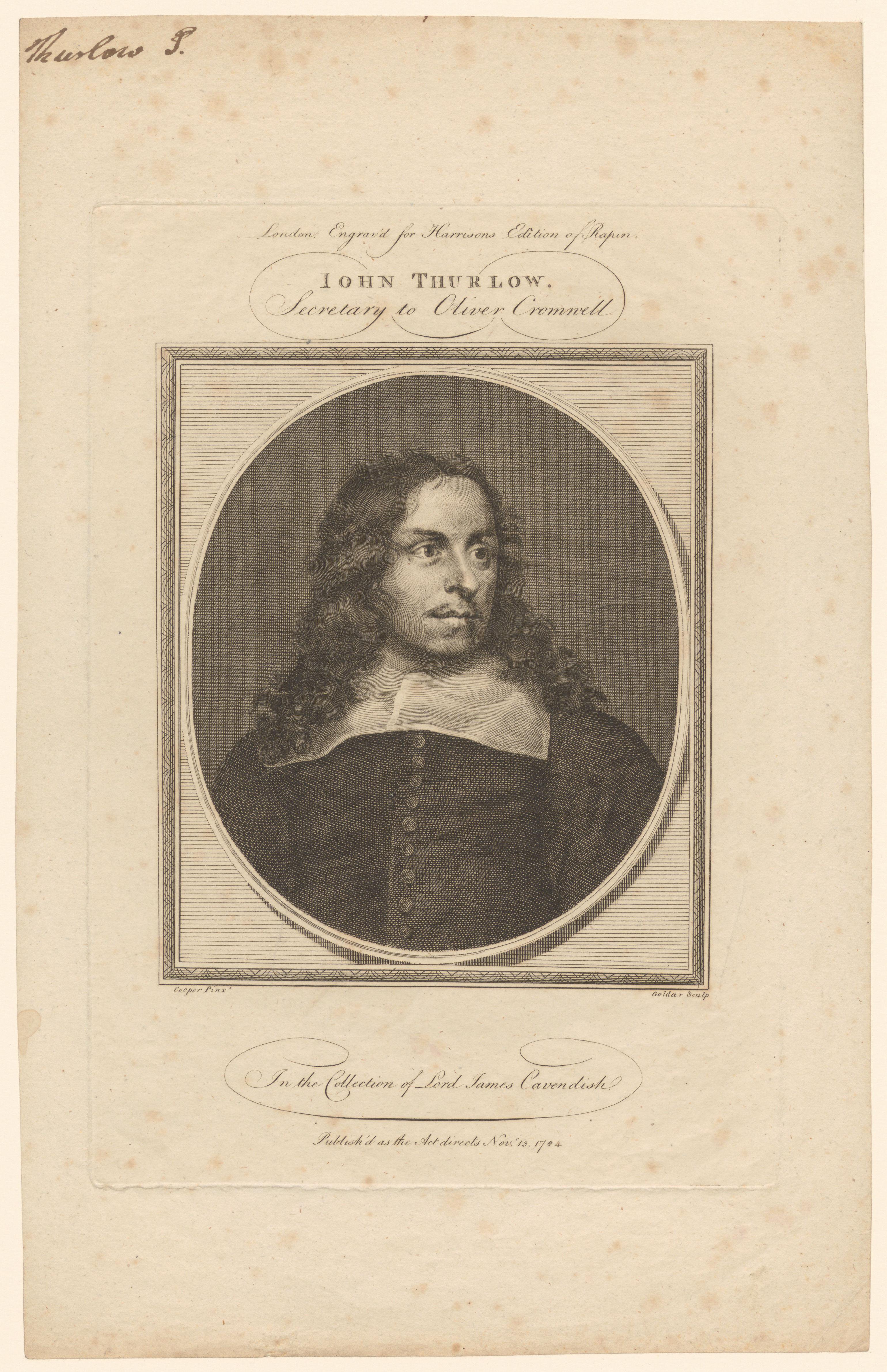 Portret van John Thurloe