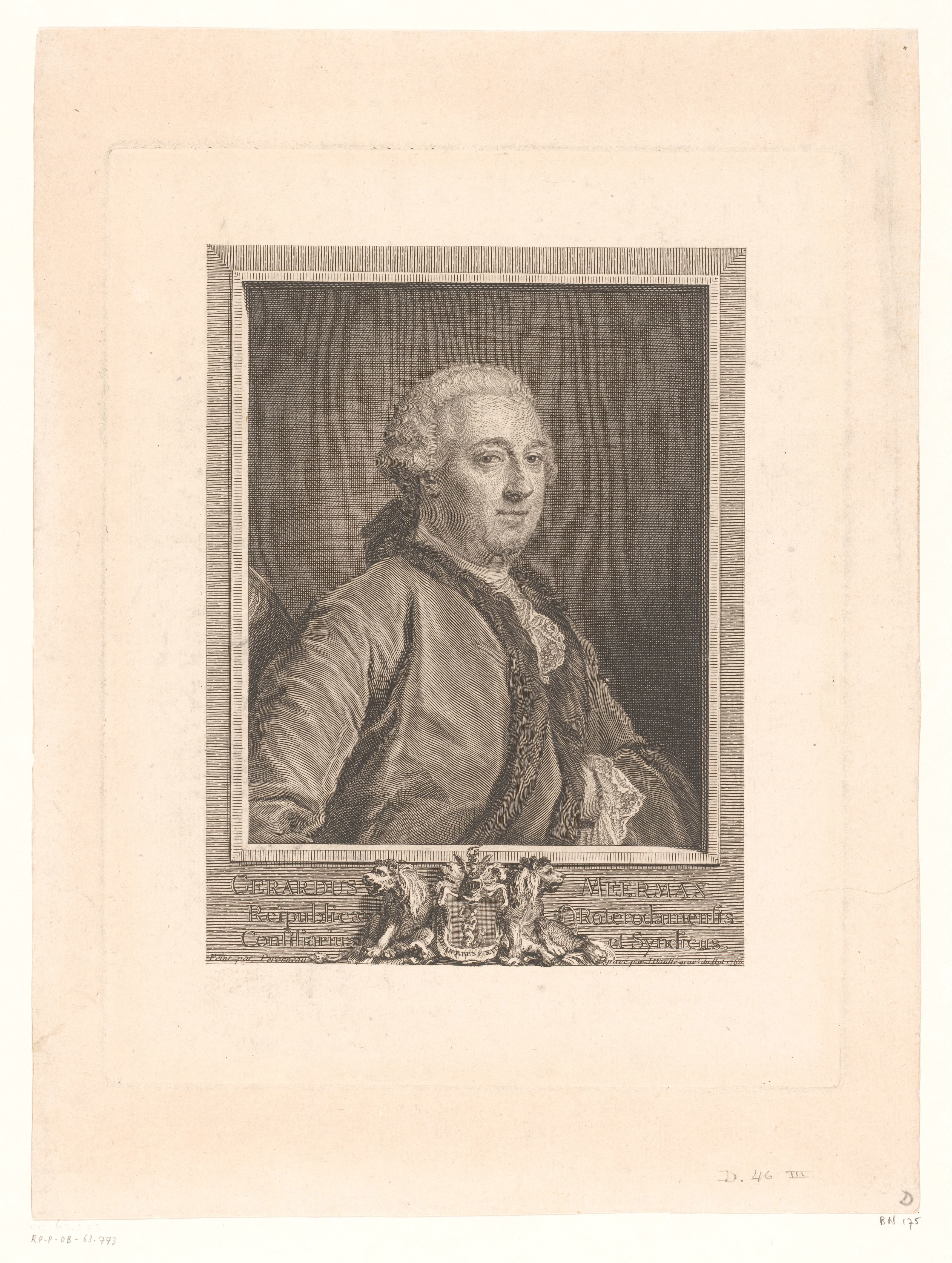 Portret van Gerard Meerman