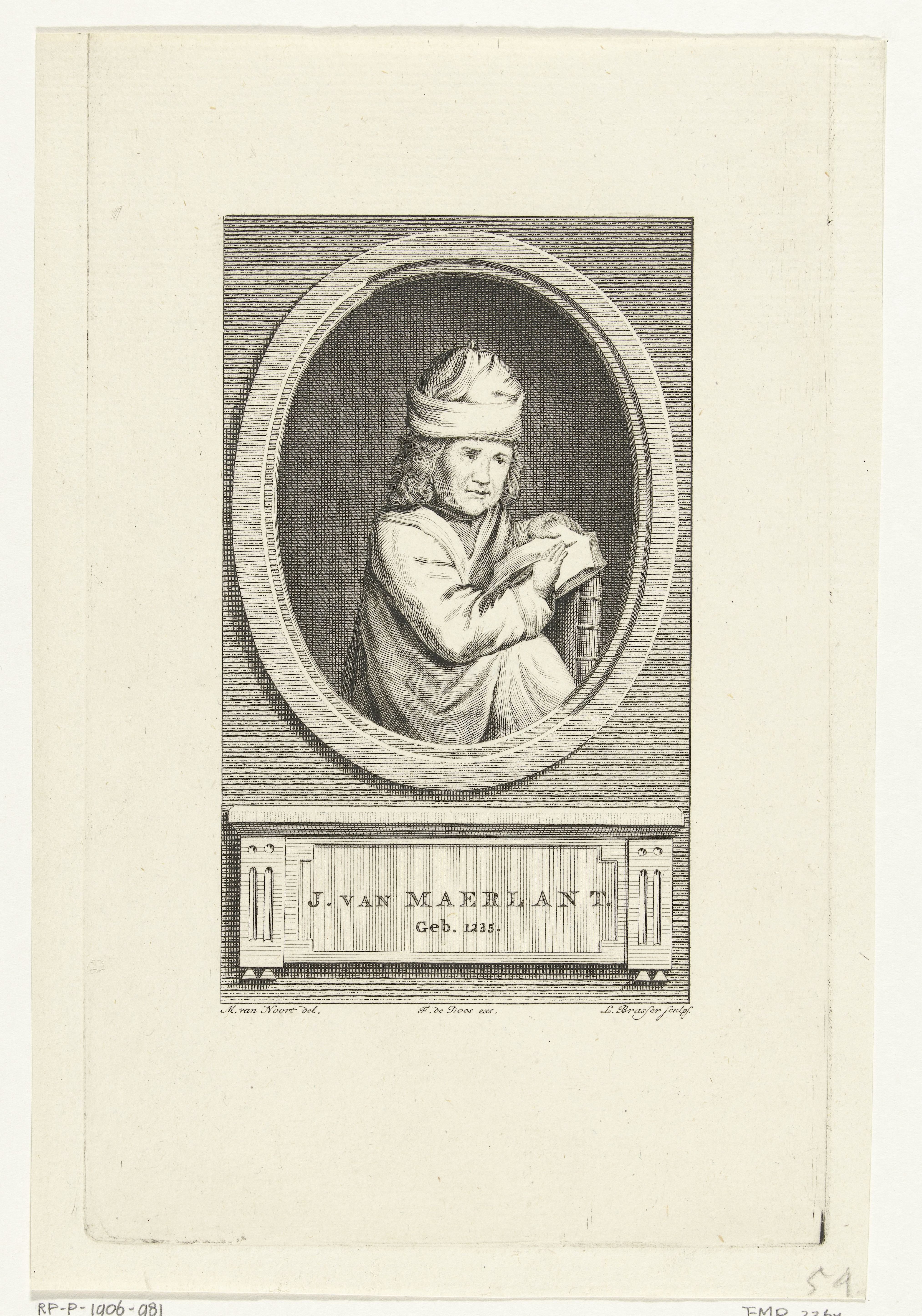 Portret van Jacob van Maerlant