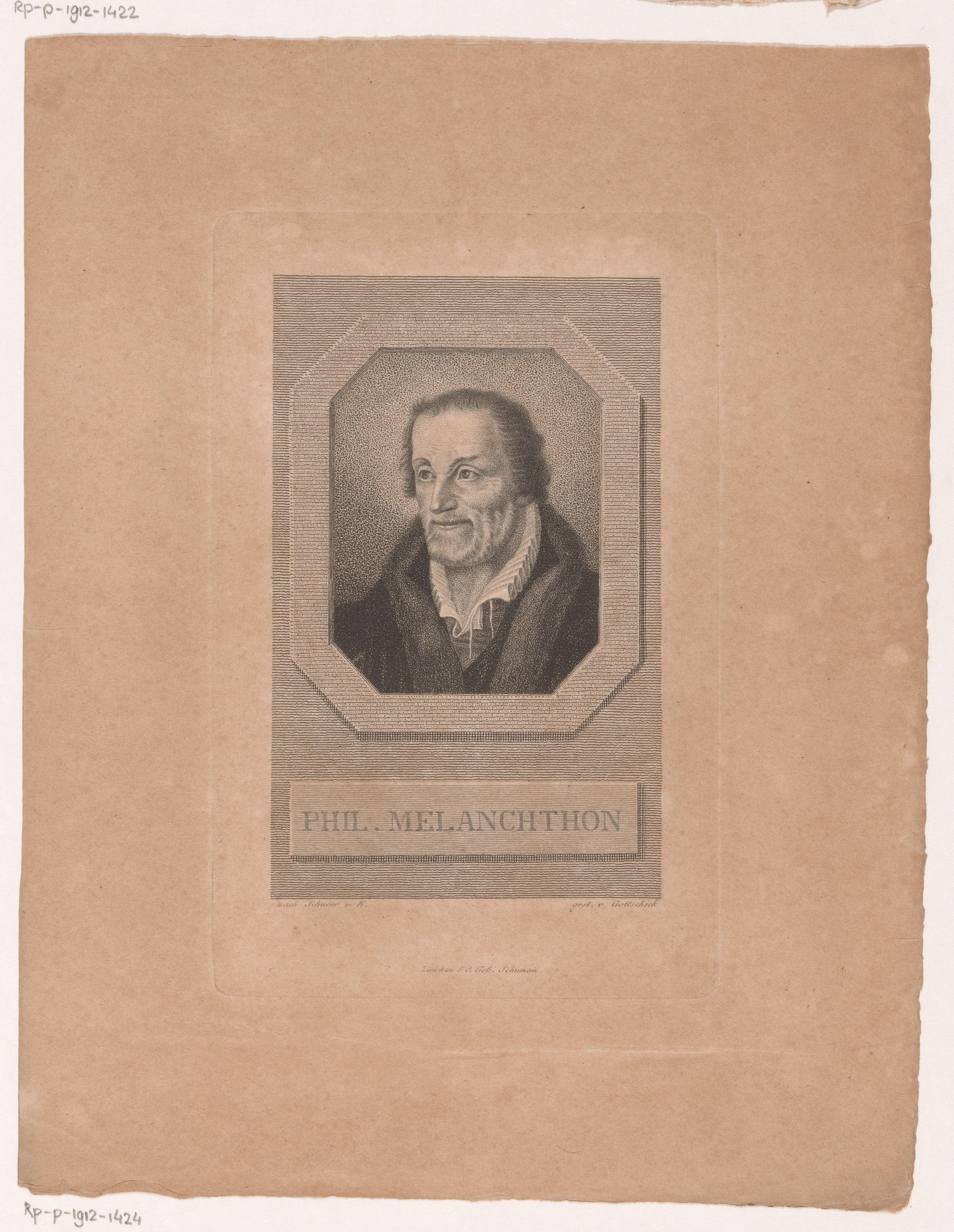 Portret van Philipp Melanchthon