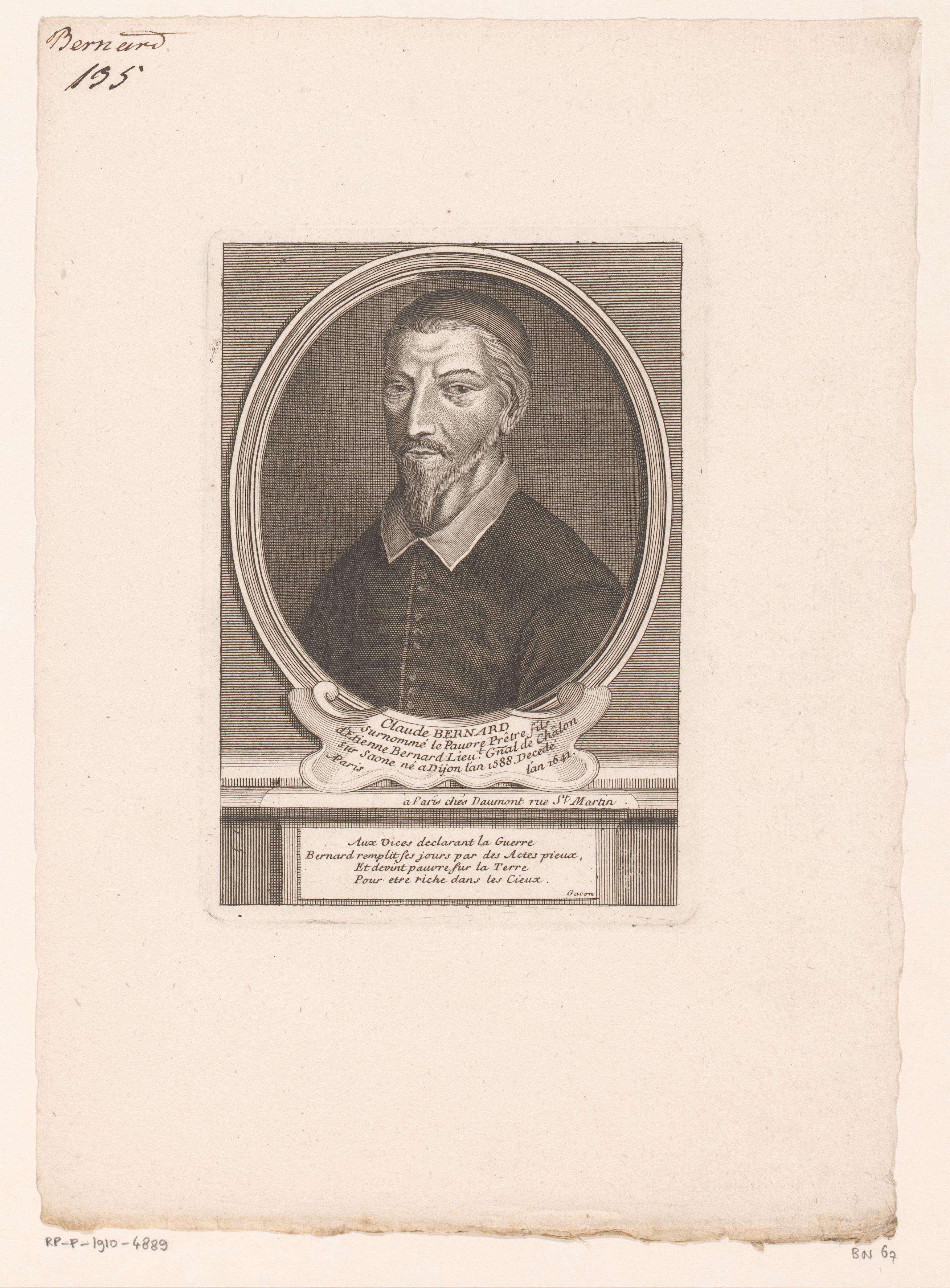 Portret van Claude Bernard