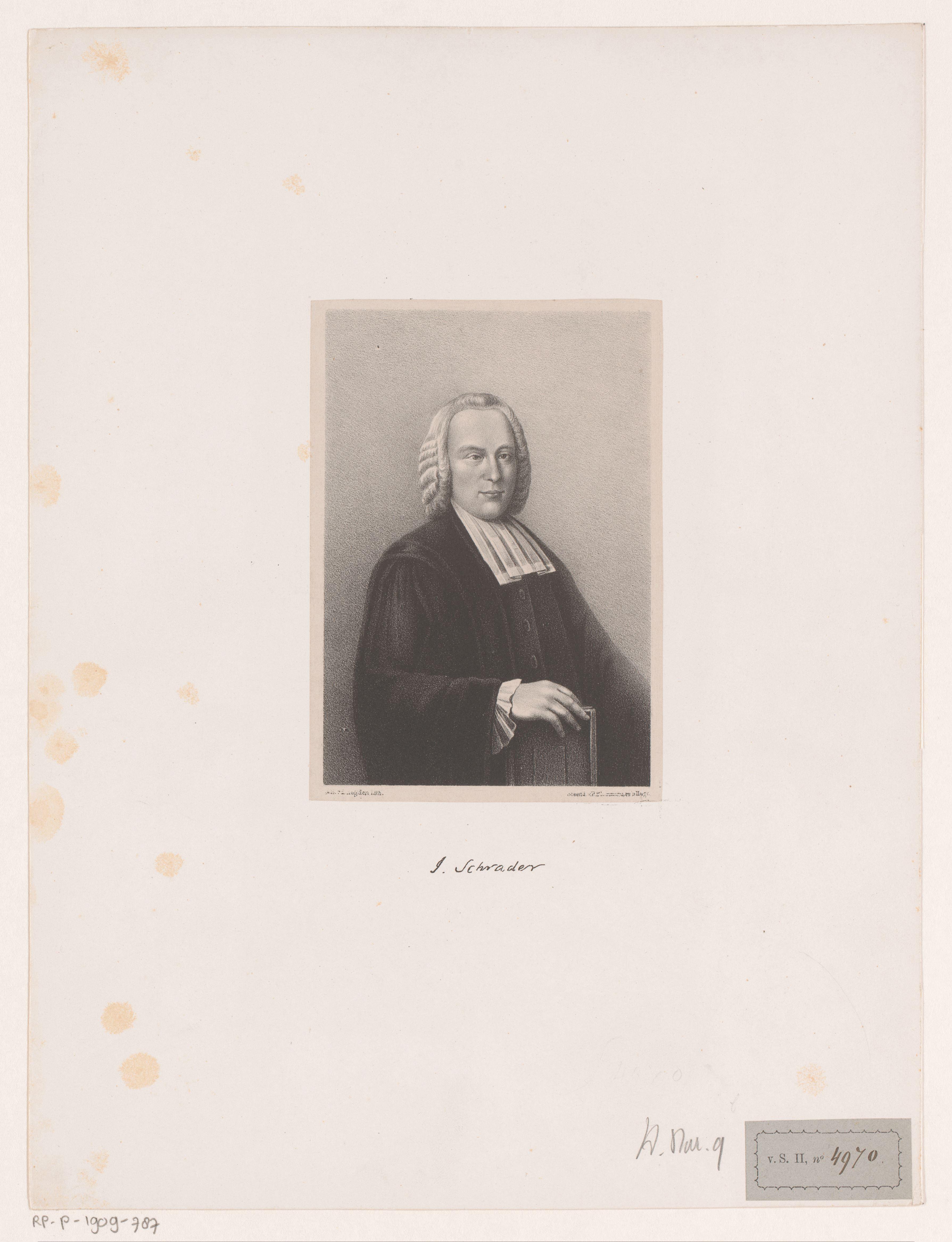 Portret van Johannes Schrader