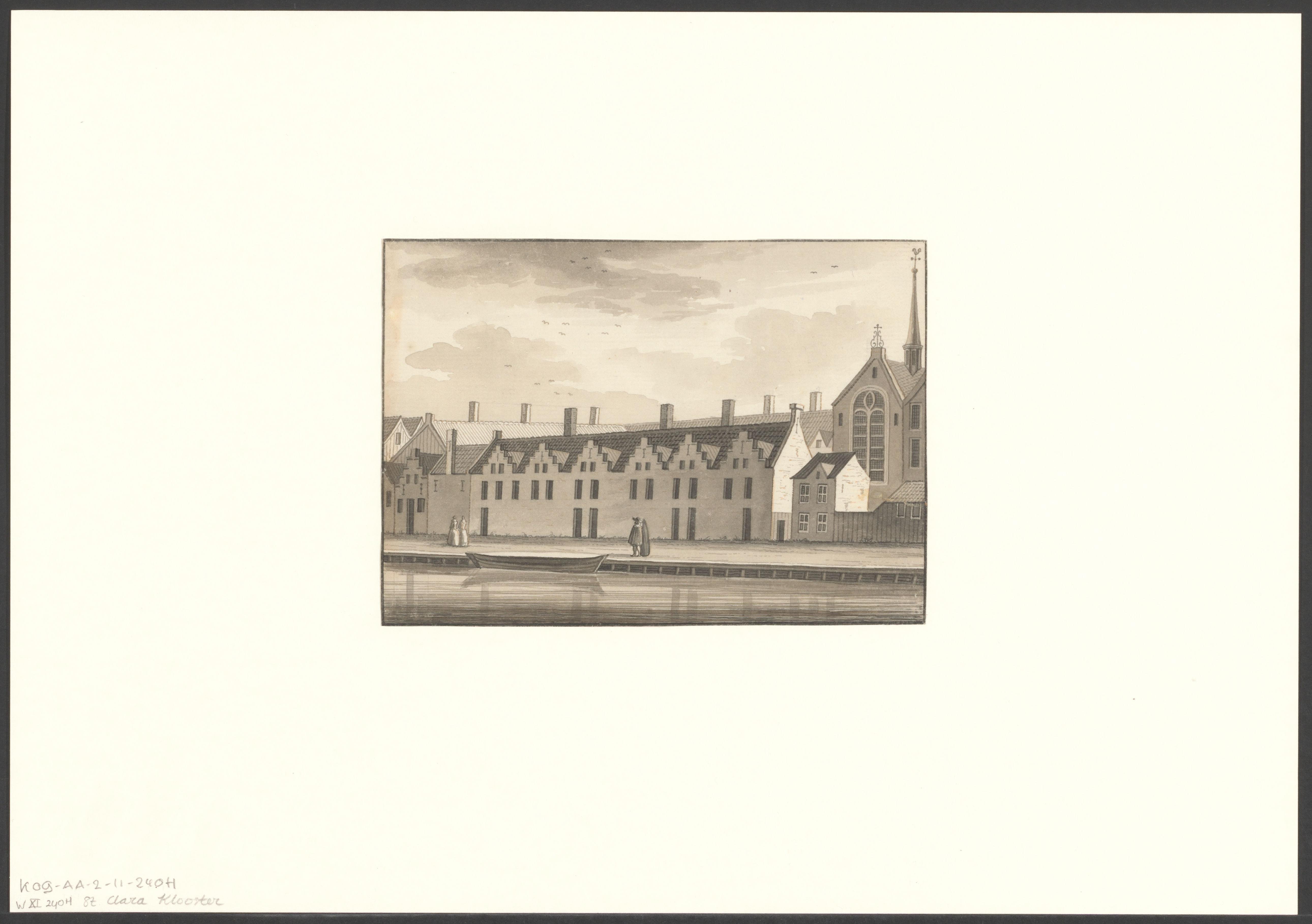 Gezicht op het Sint Claraklooster