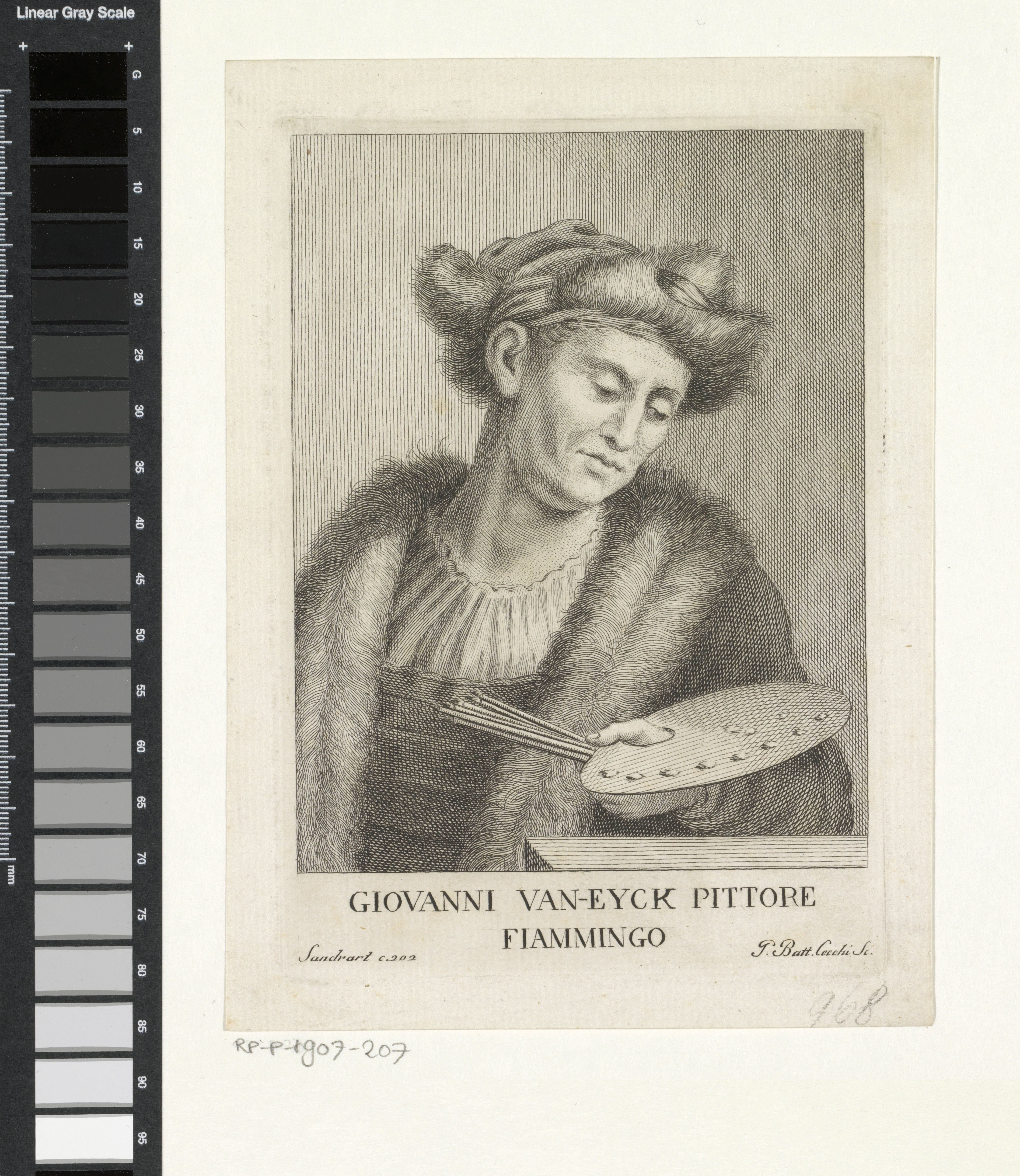 Portret van kunstenaar Jan van Eyck