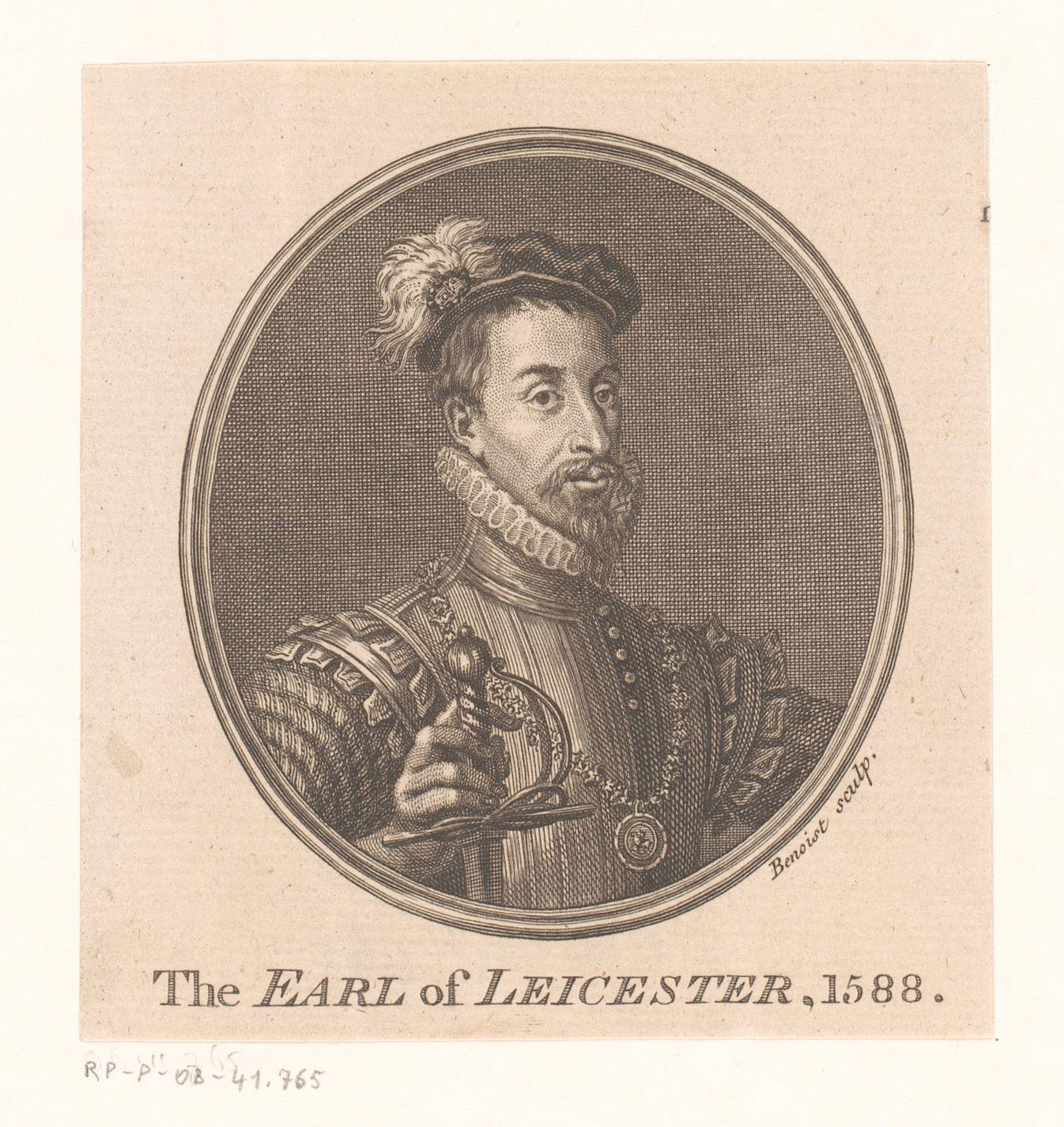 Portret van Robert Dudley, graaf van Leicester