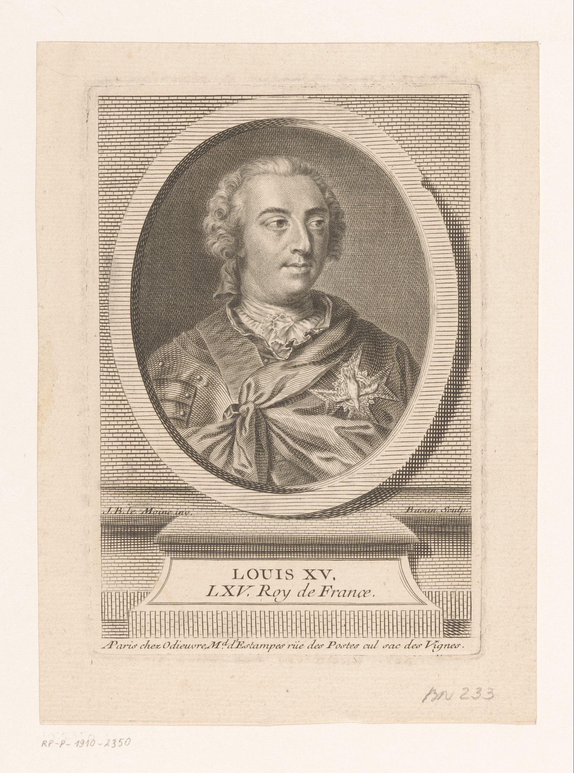 Portret van Lodewijk XV