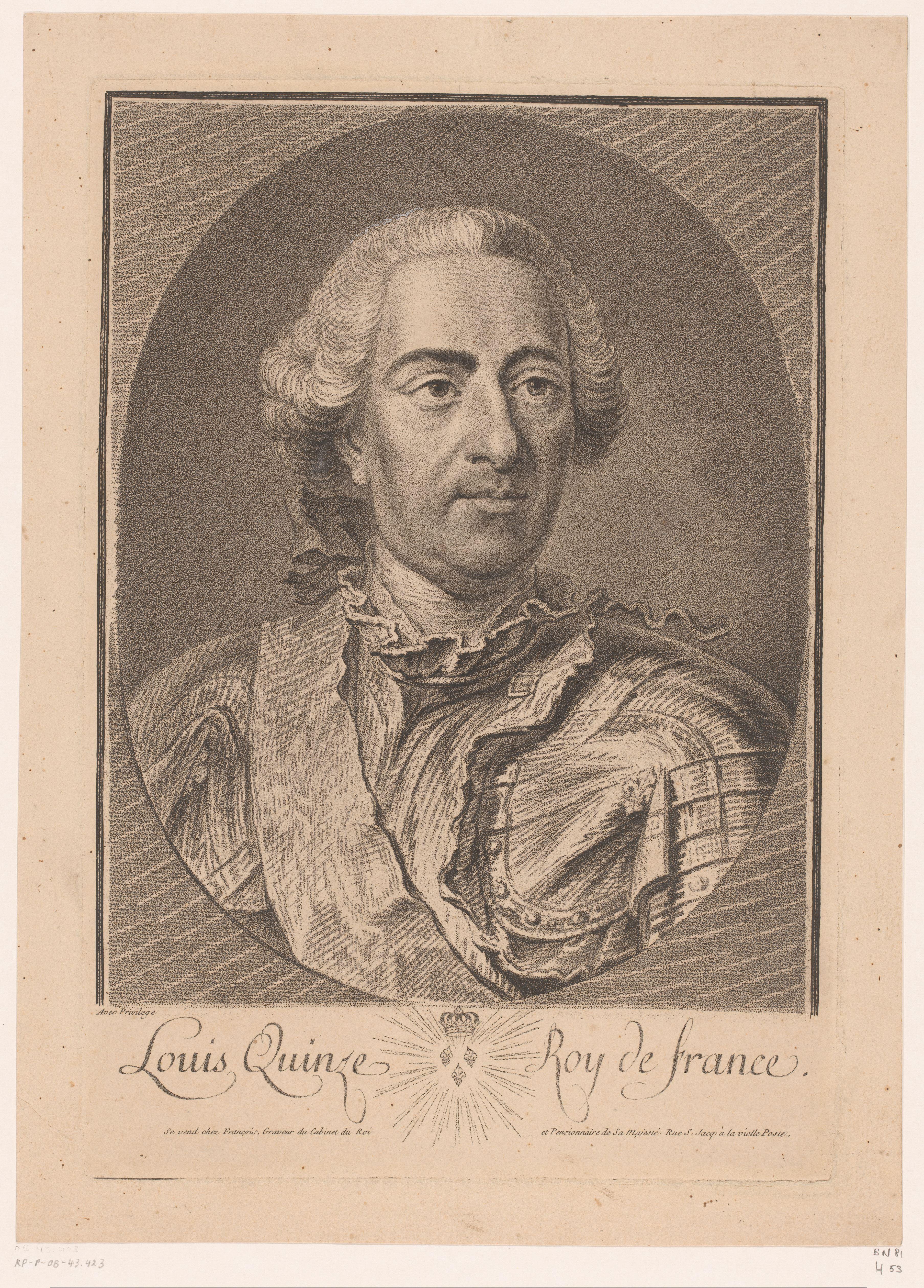 Portret van Lodewijk XV van Frankrijk