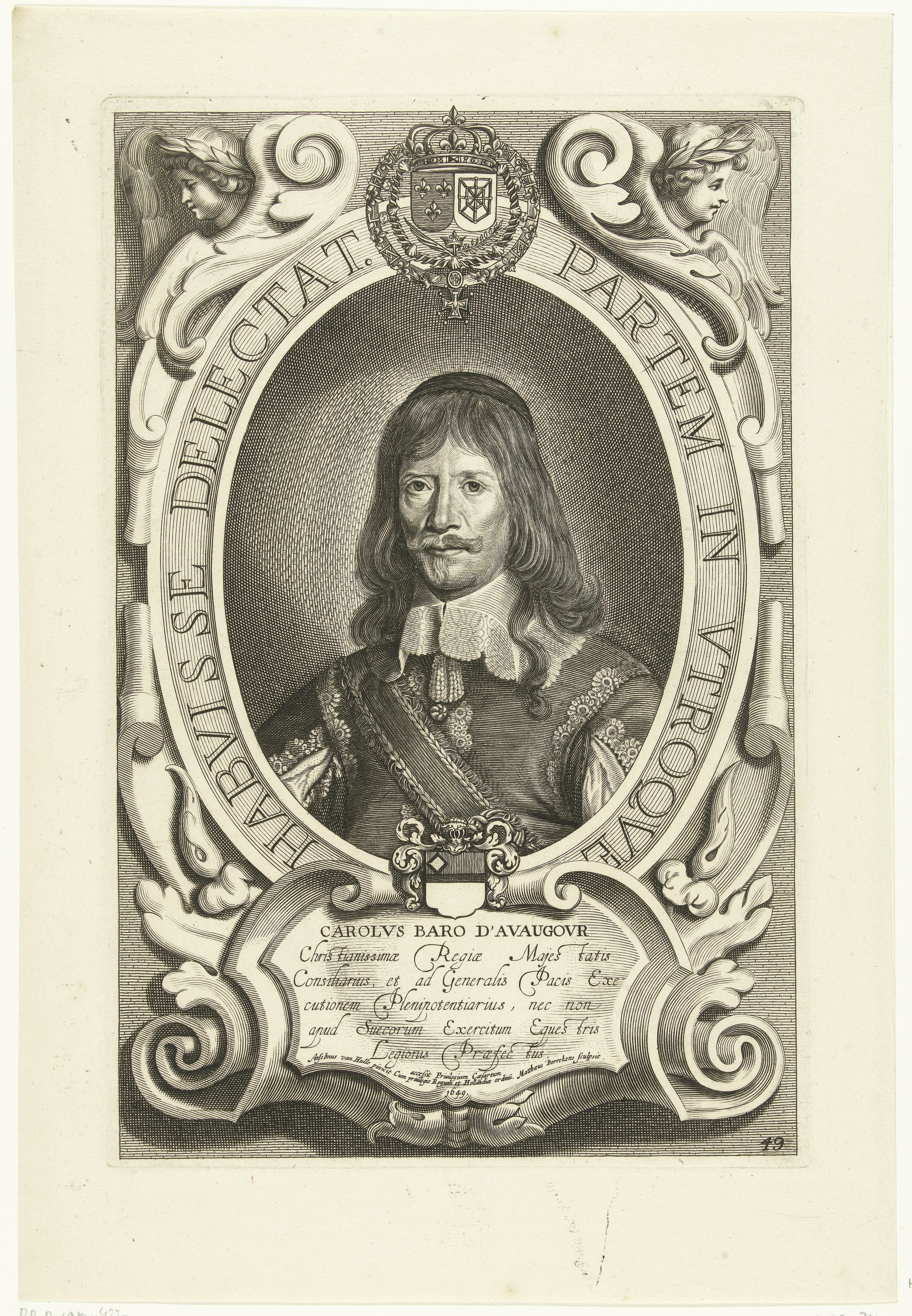 Portret van Carolus Baro D'Avaugour