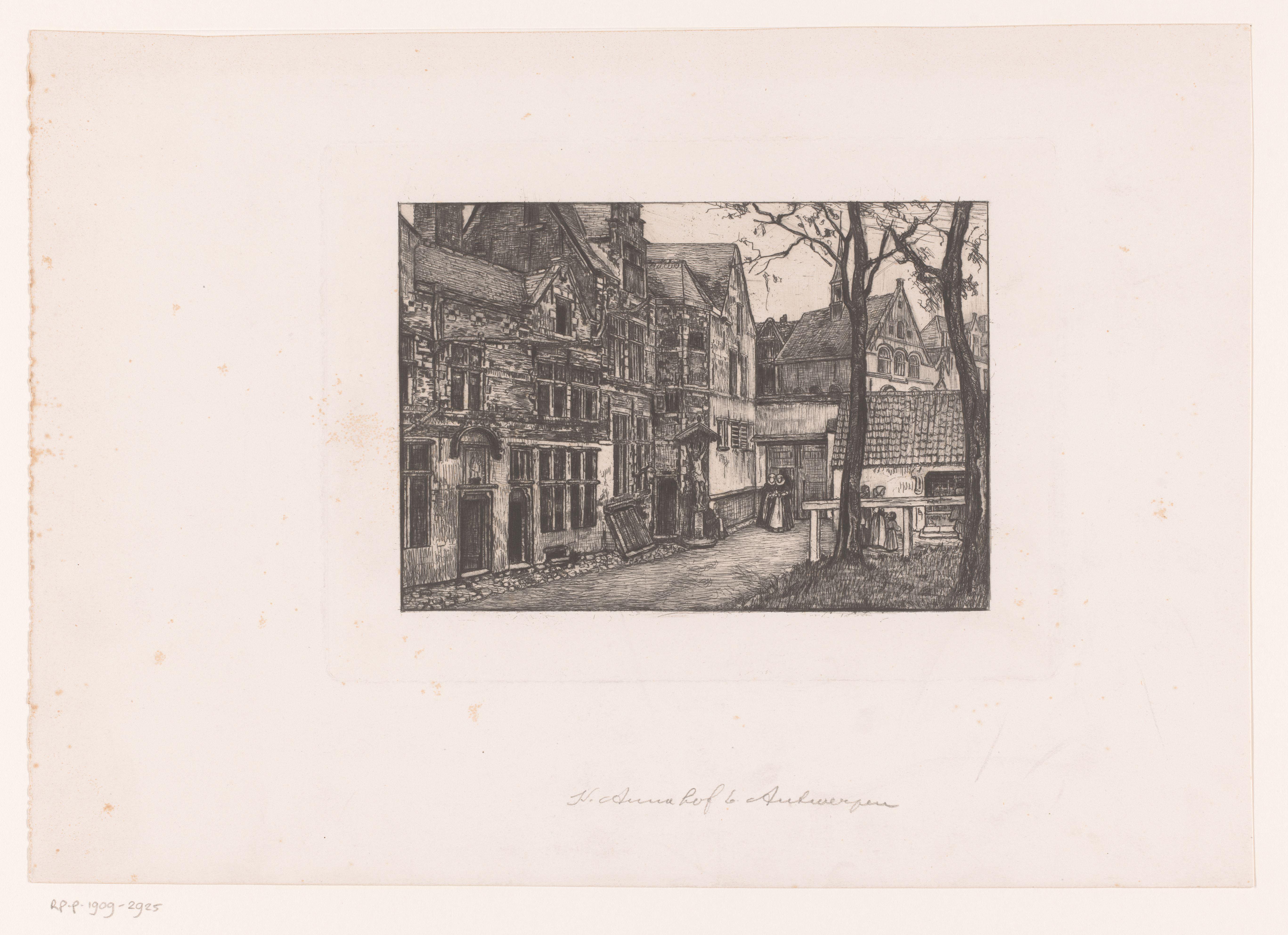 Hof van het Sint-Anna hospitium te Antwerpen