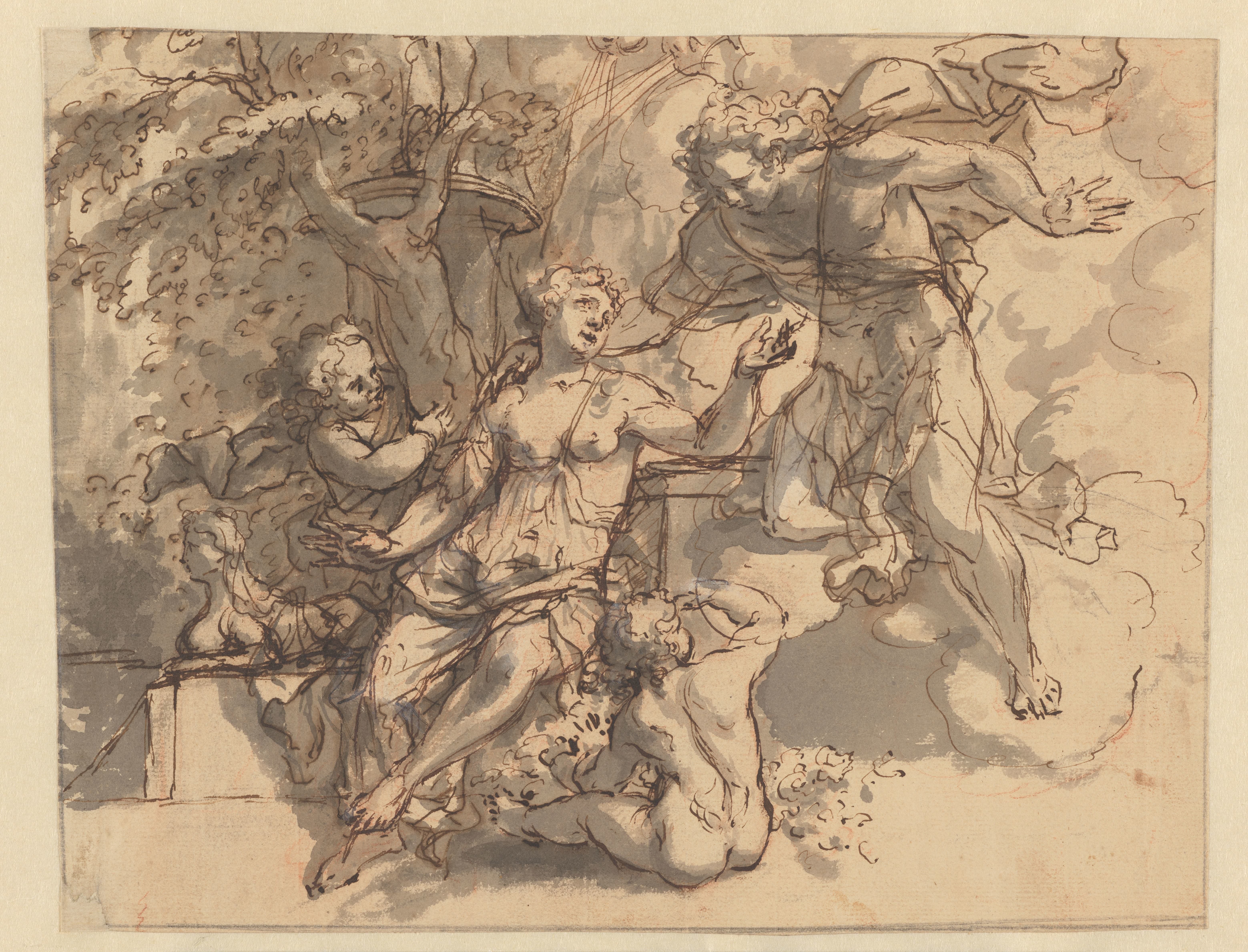 Mythologische of allegorische voorstelling