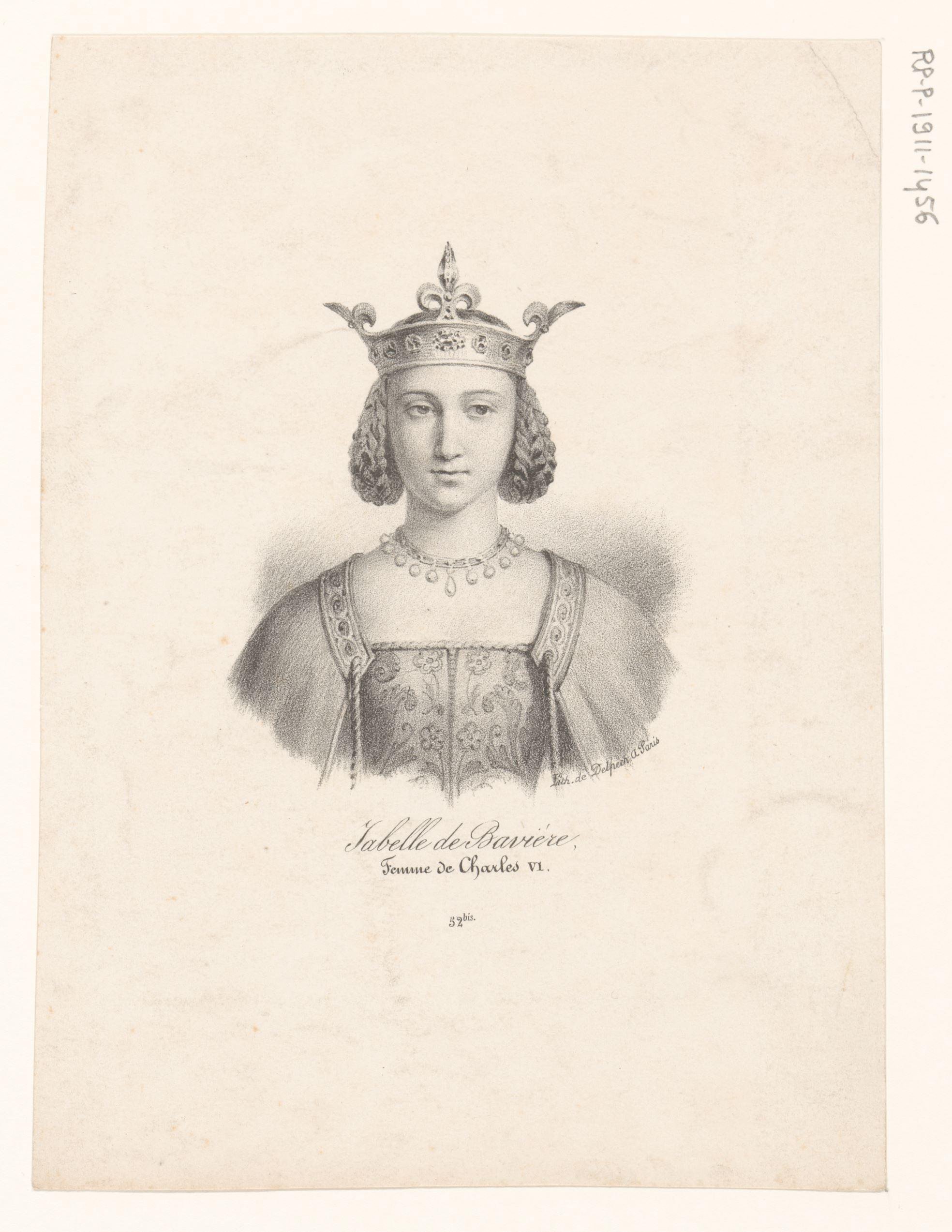 Portret van Isabella van Beieren