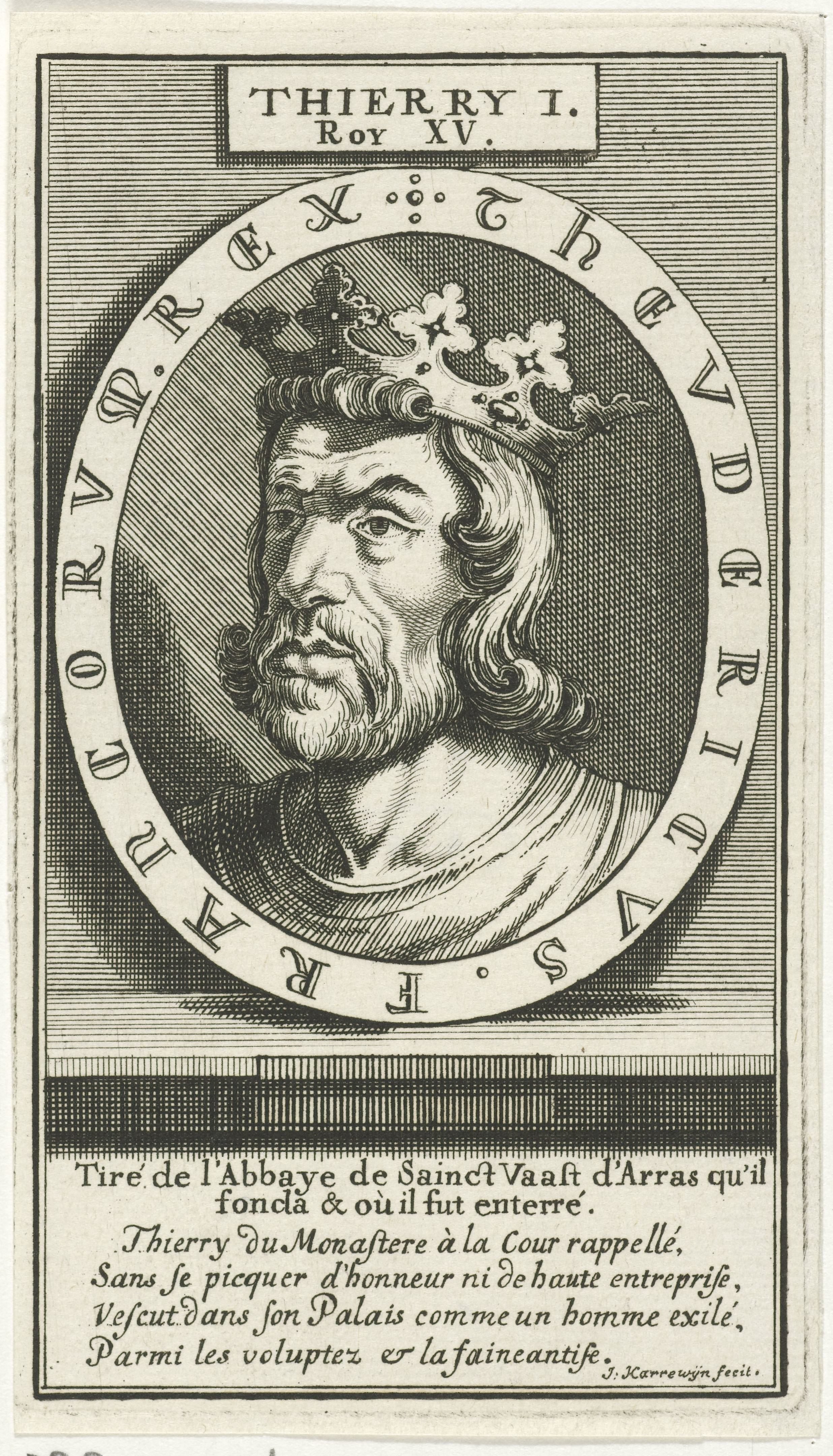Portret van Theuderik I