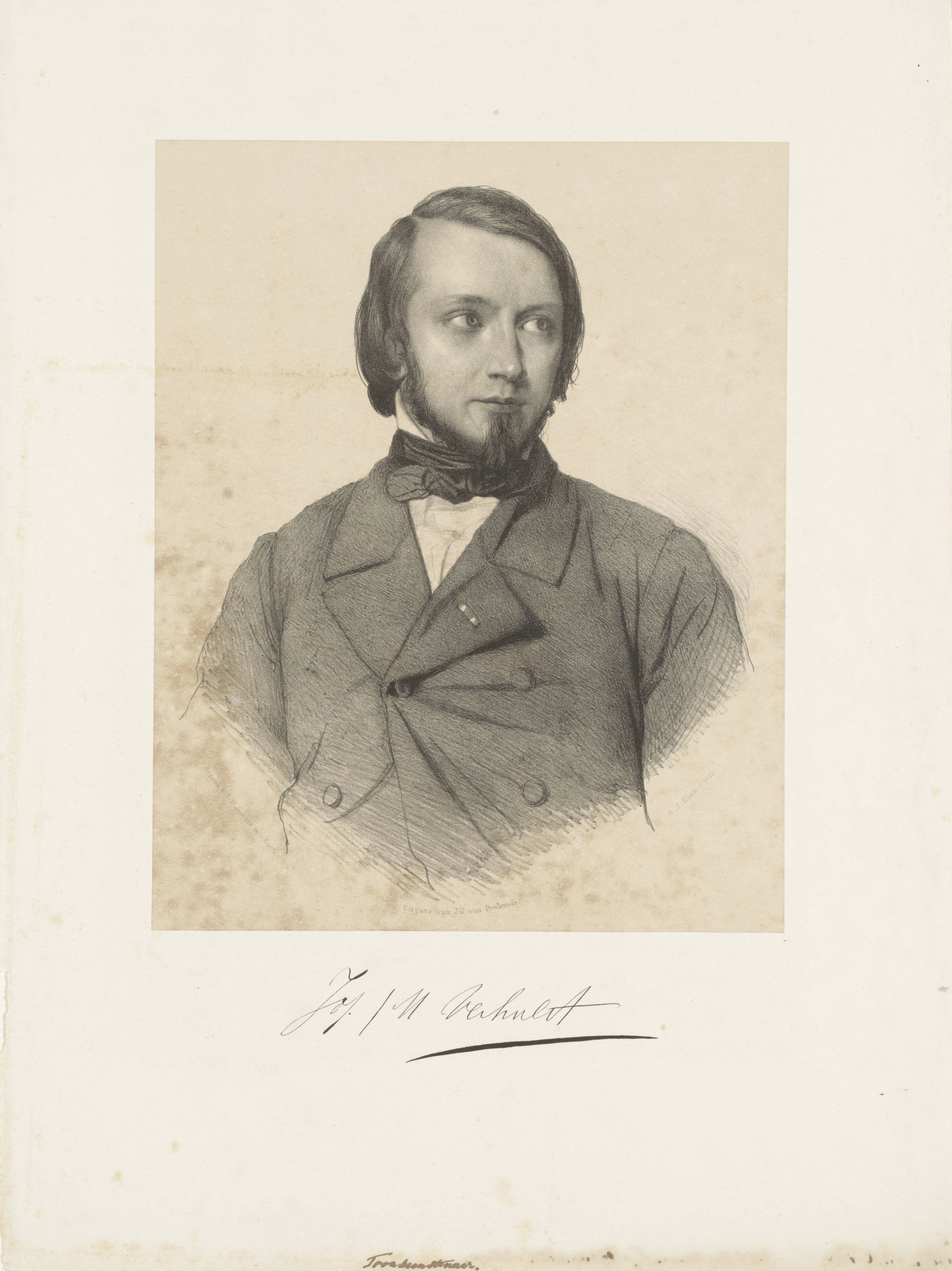 Portret van Johannes Josephus Herman Verhulst