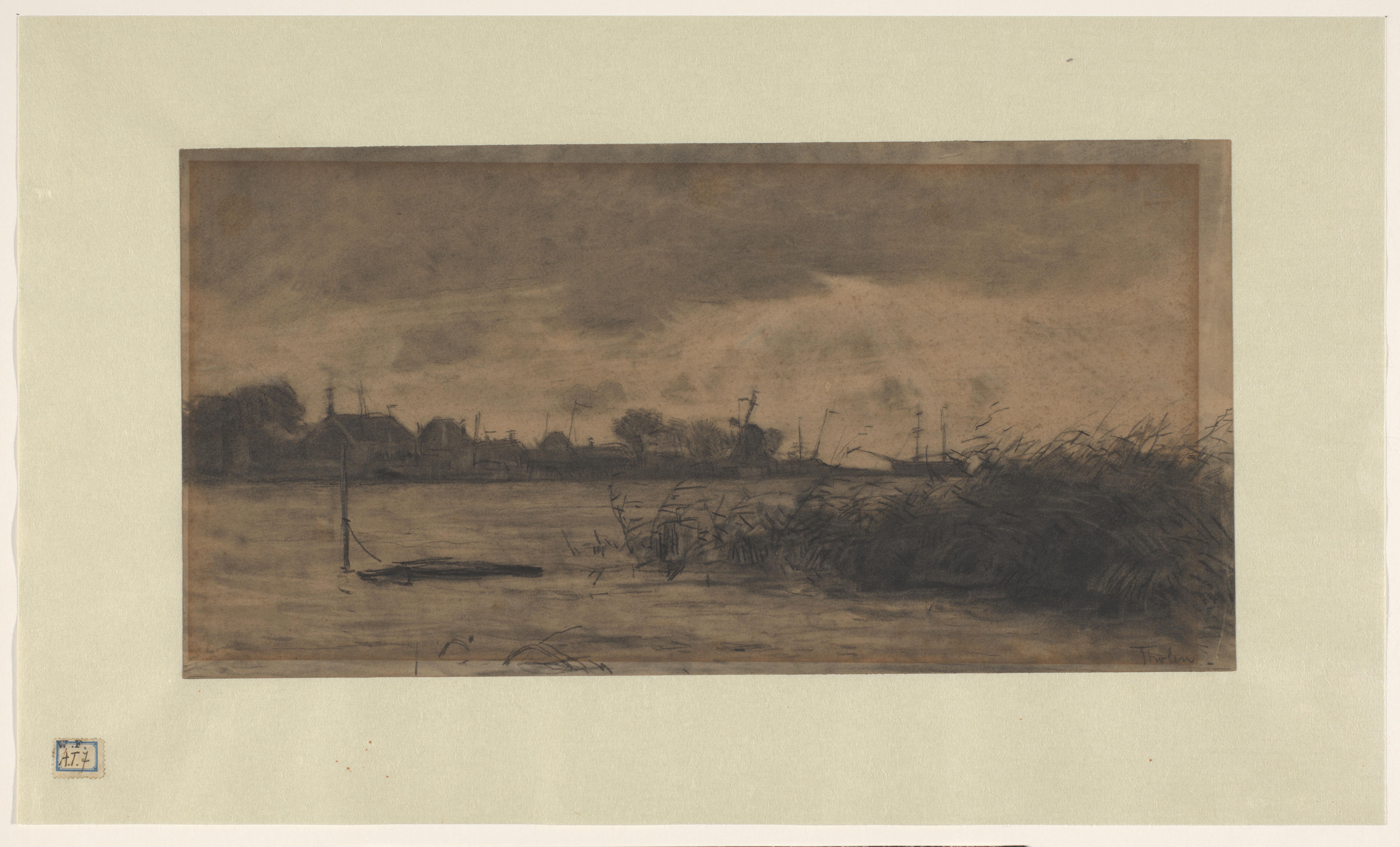 Gezicht op een rivier