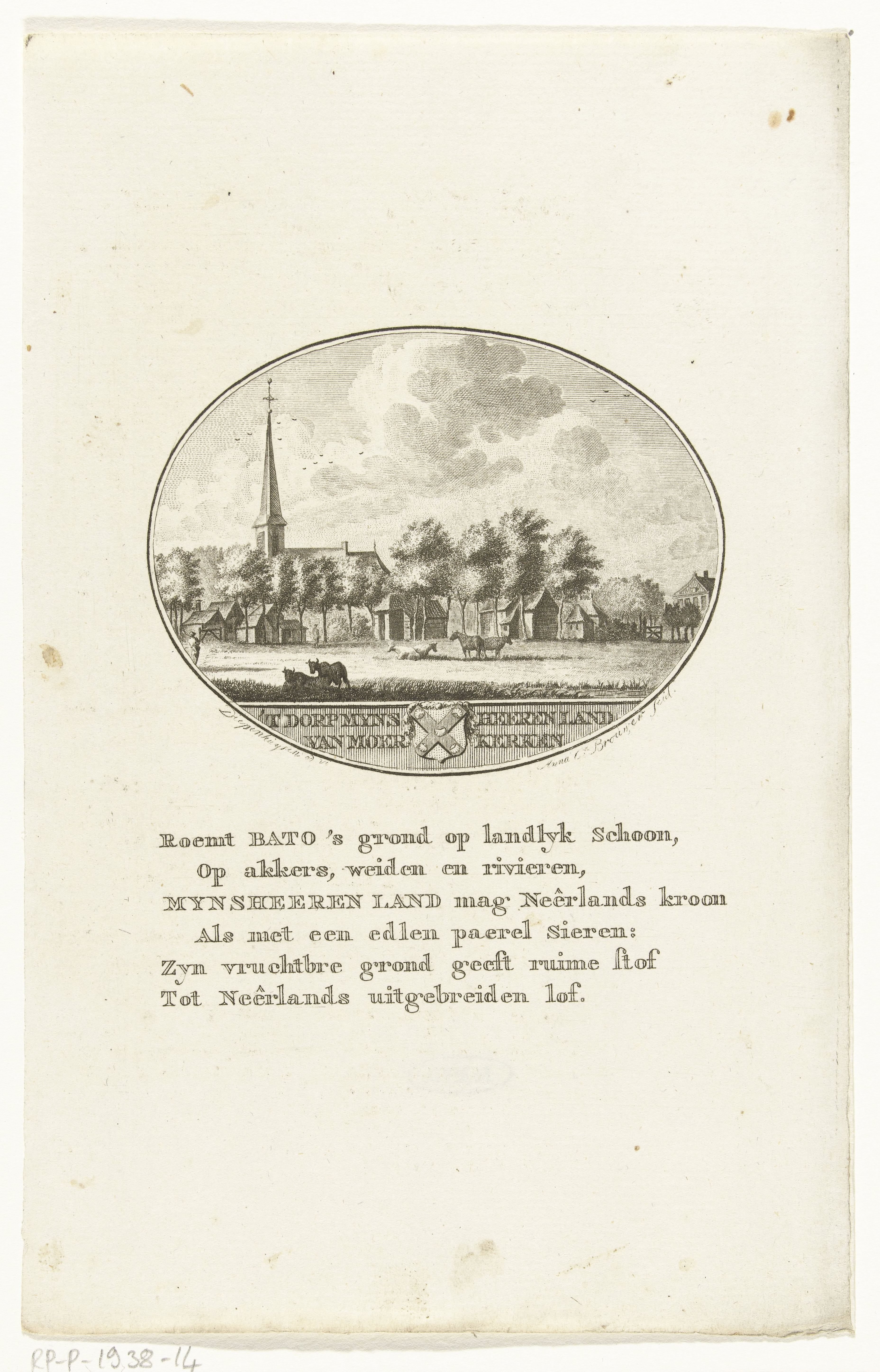 Gezicht op het dorp Mijnsheerenland