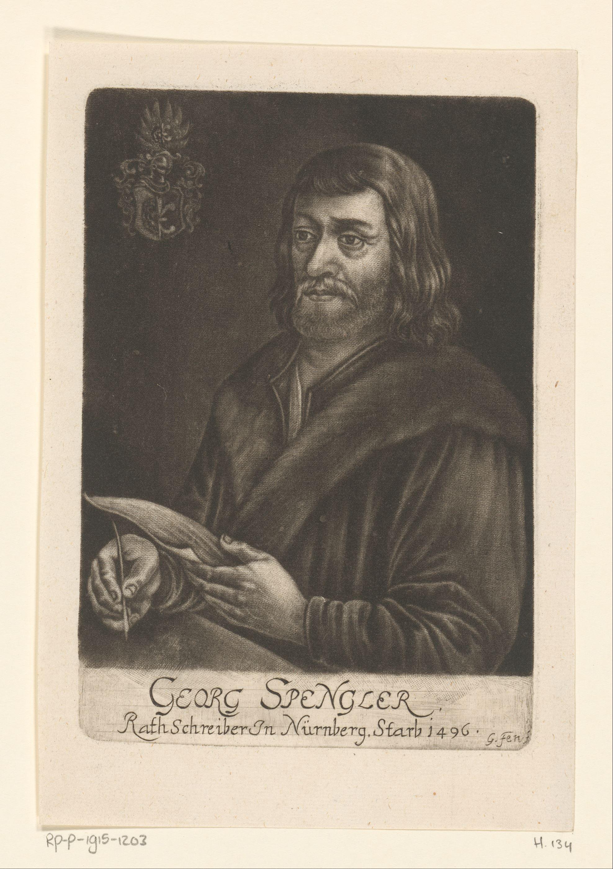 Portret van Georg Spengler