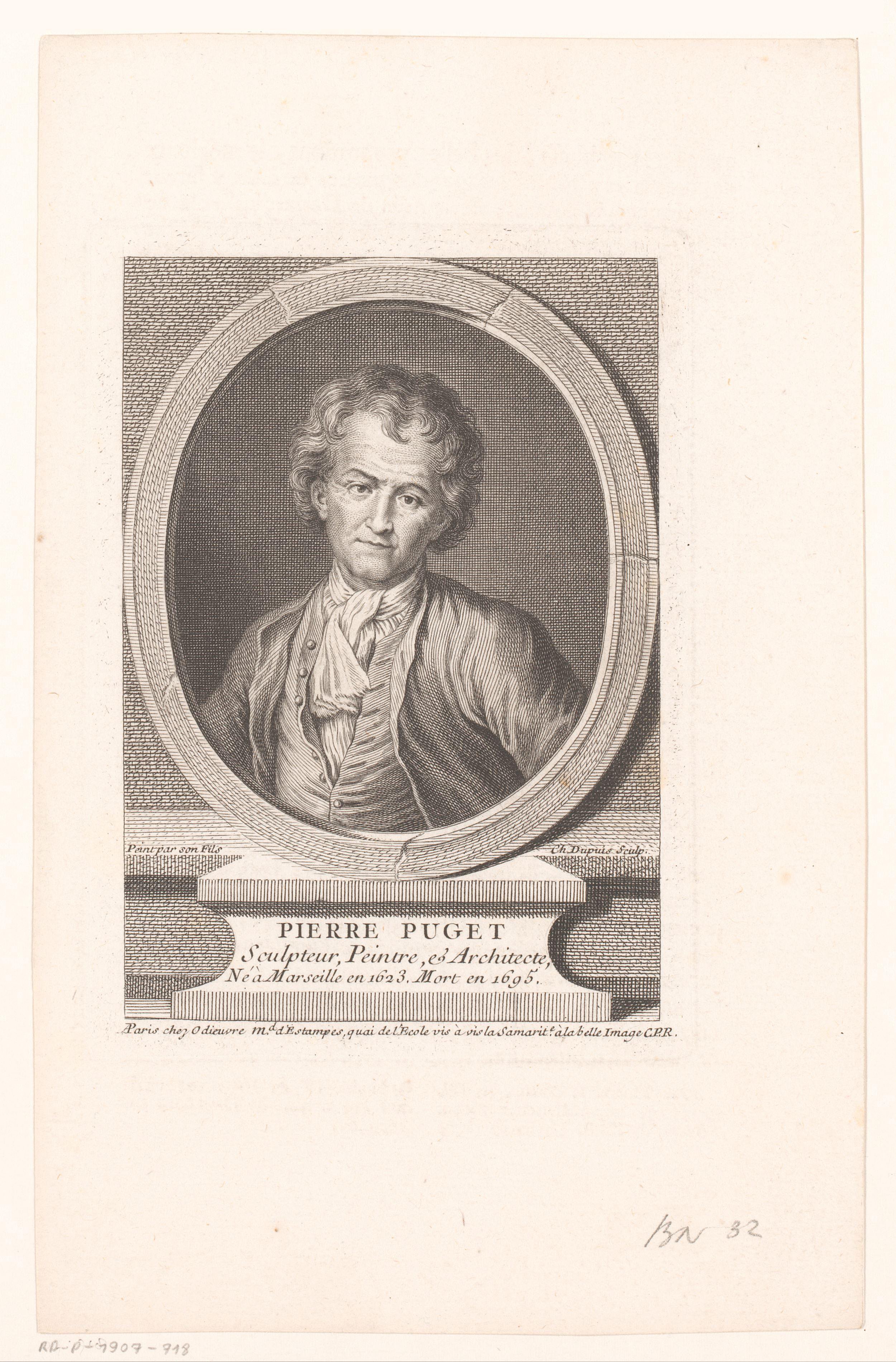 Portret van Pierre Paul Puget
