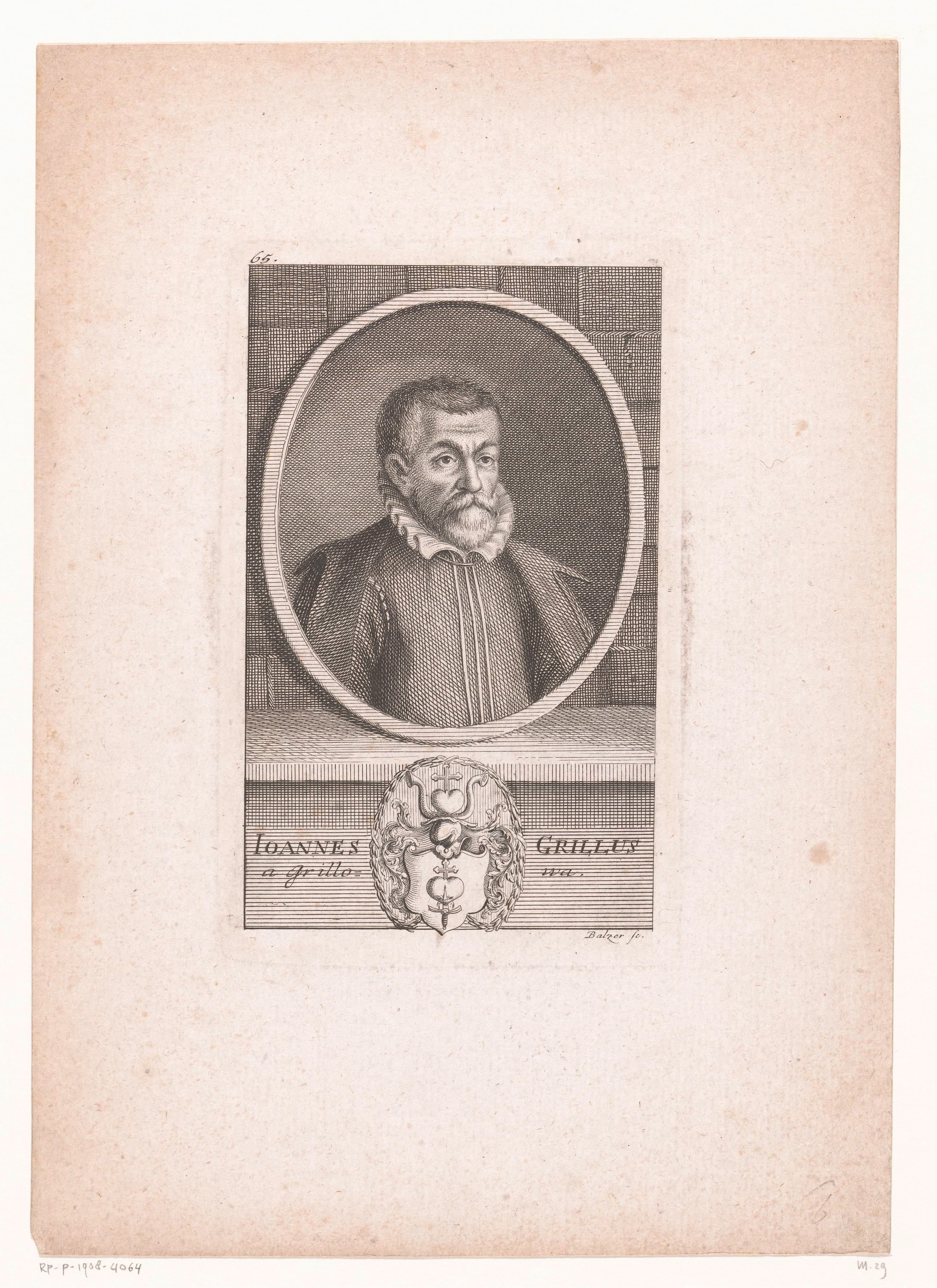 Portret van Johannes Grillus von Grillowa