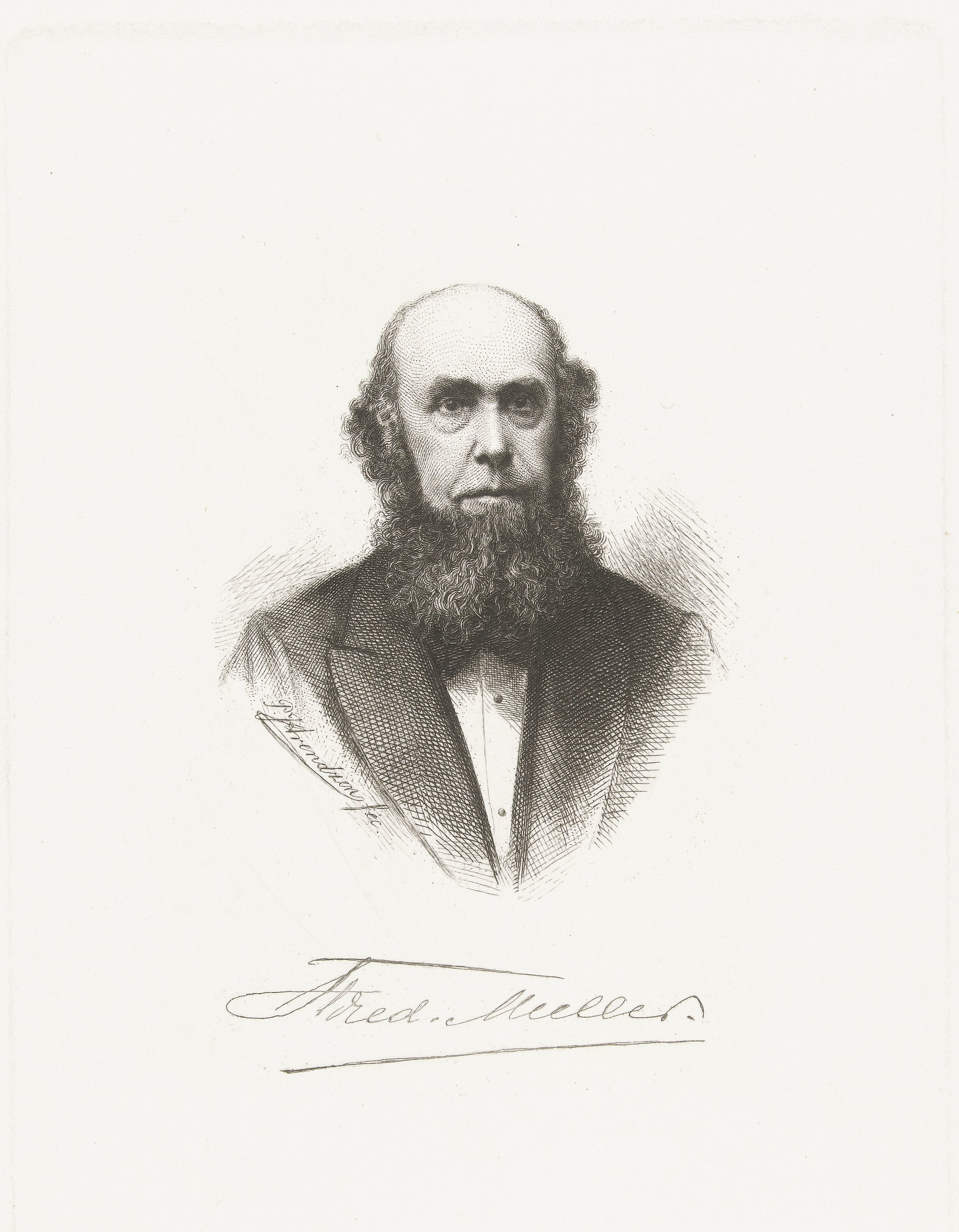 Portret van Frederik Muller