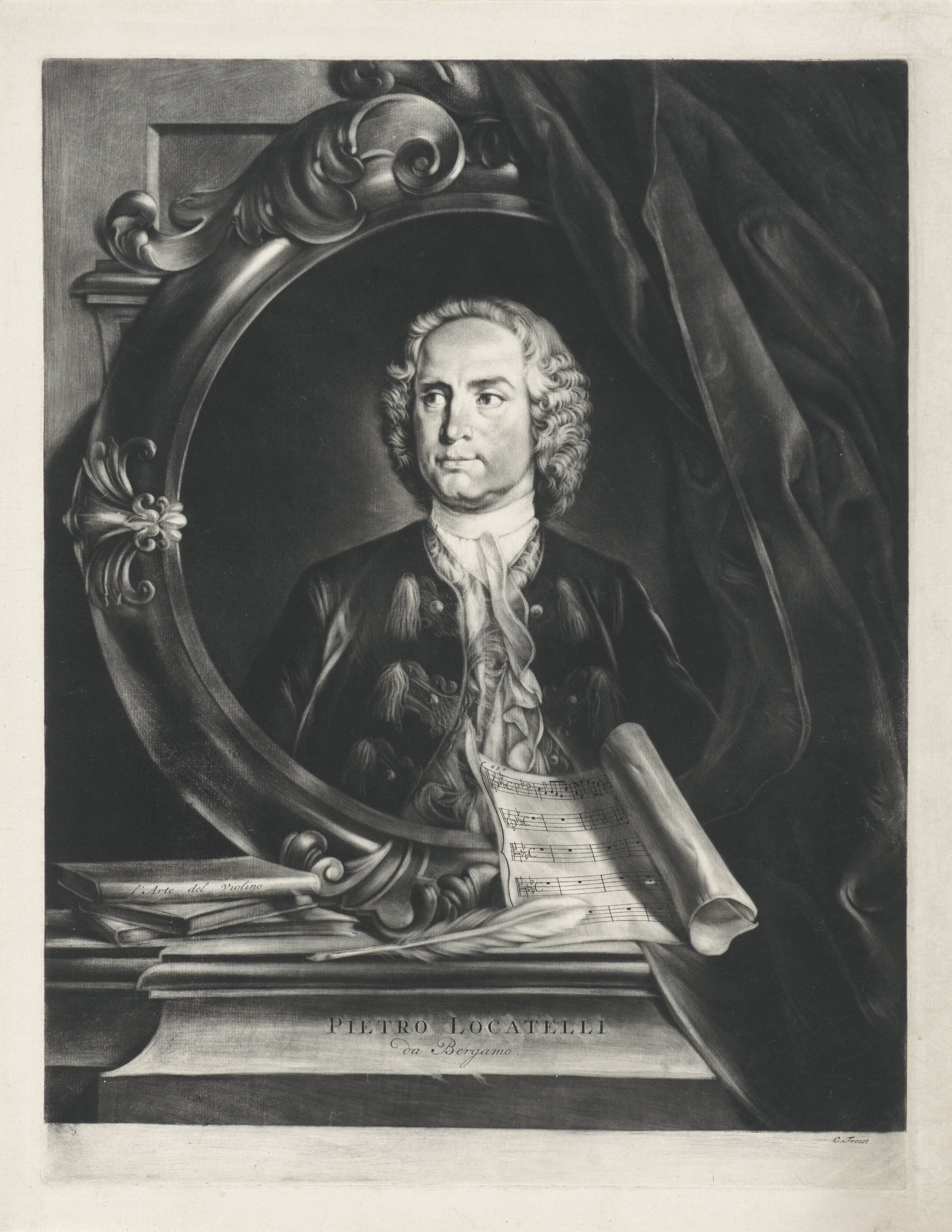 Portret van Pietro Antonio Locatelli