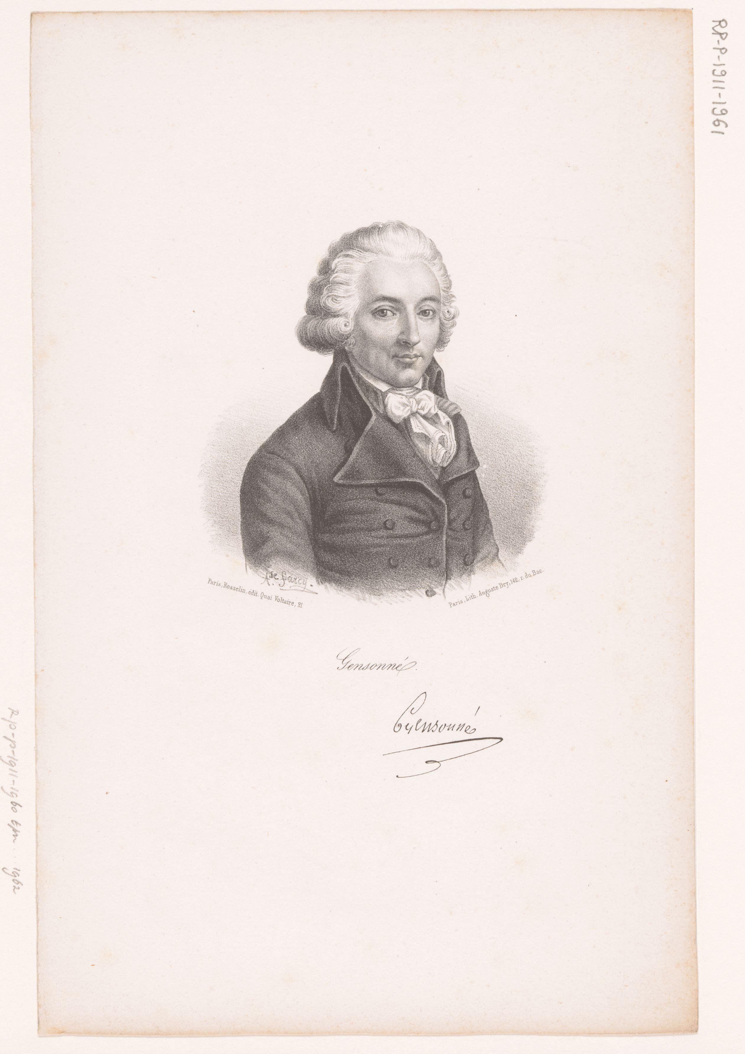 Portret van Armand Gensonné