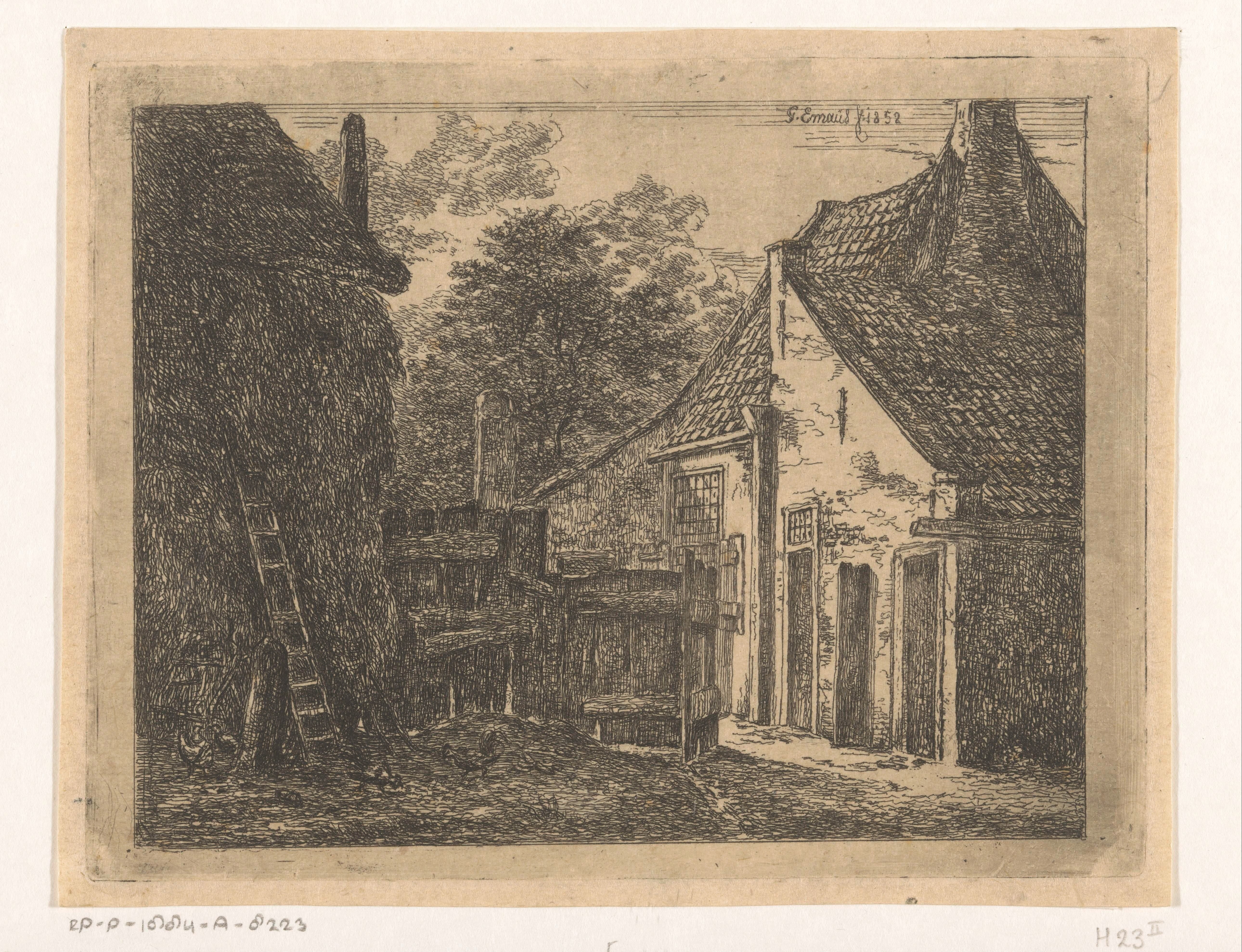 Boerderij met hooiberg