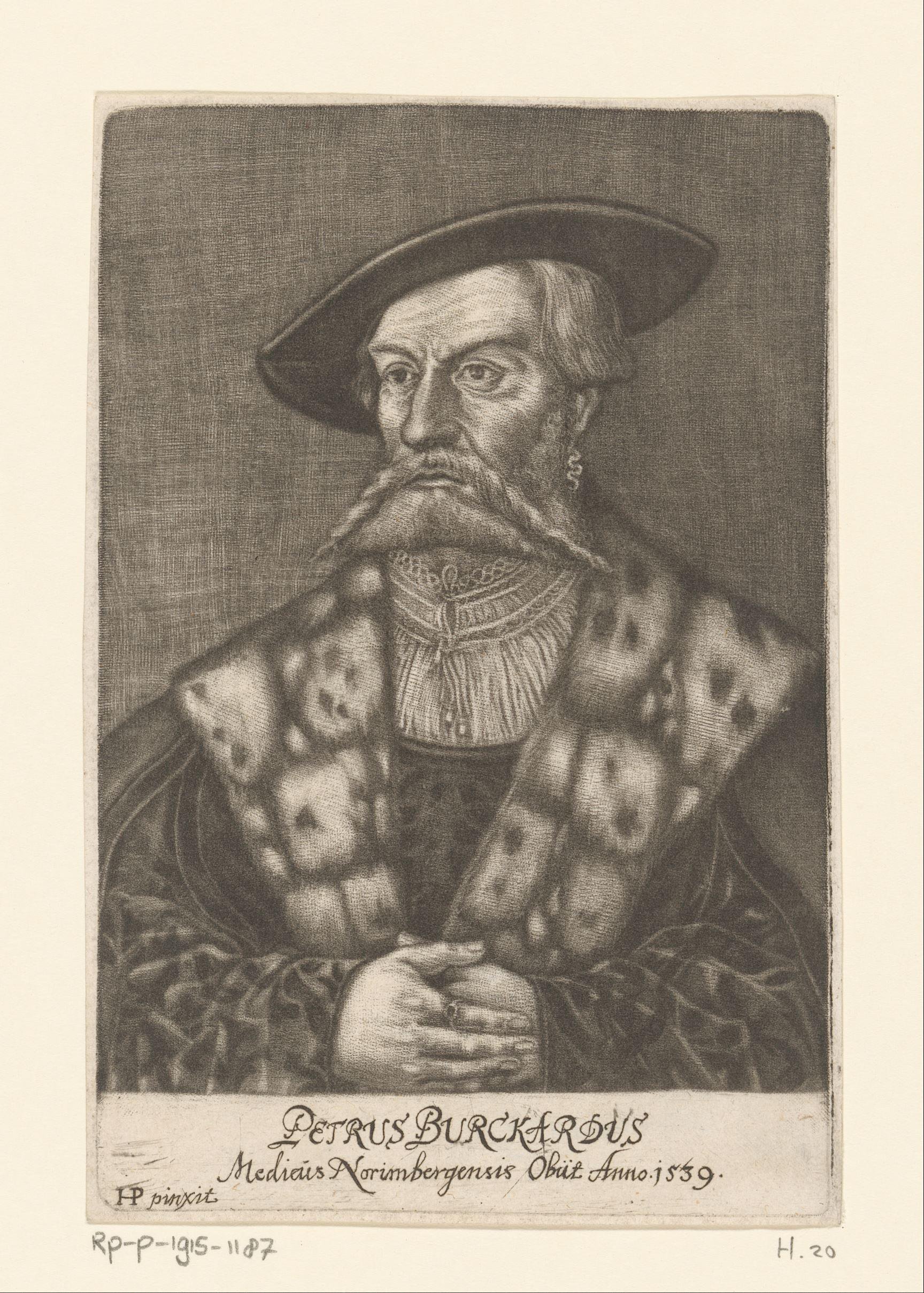 Portret van Peter Burckhard