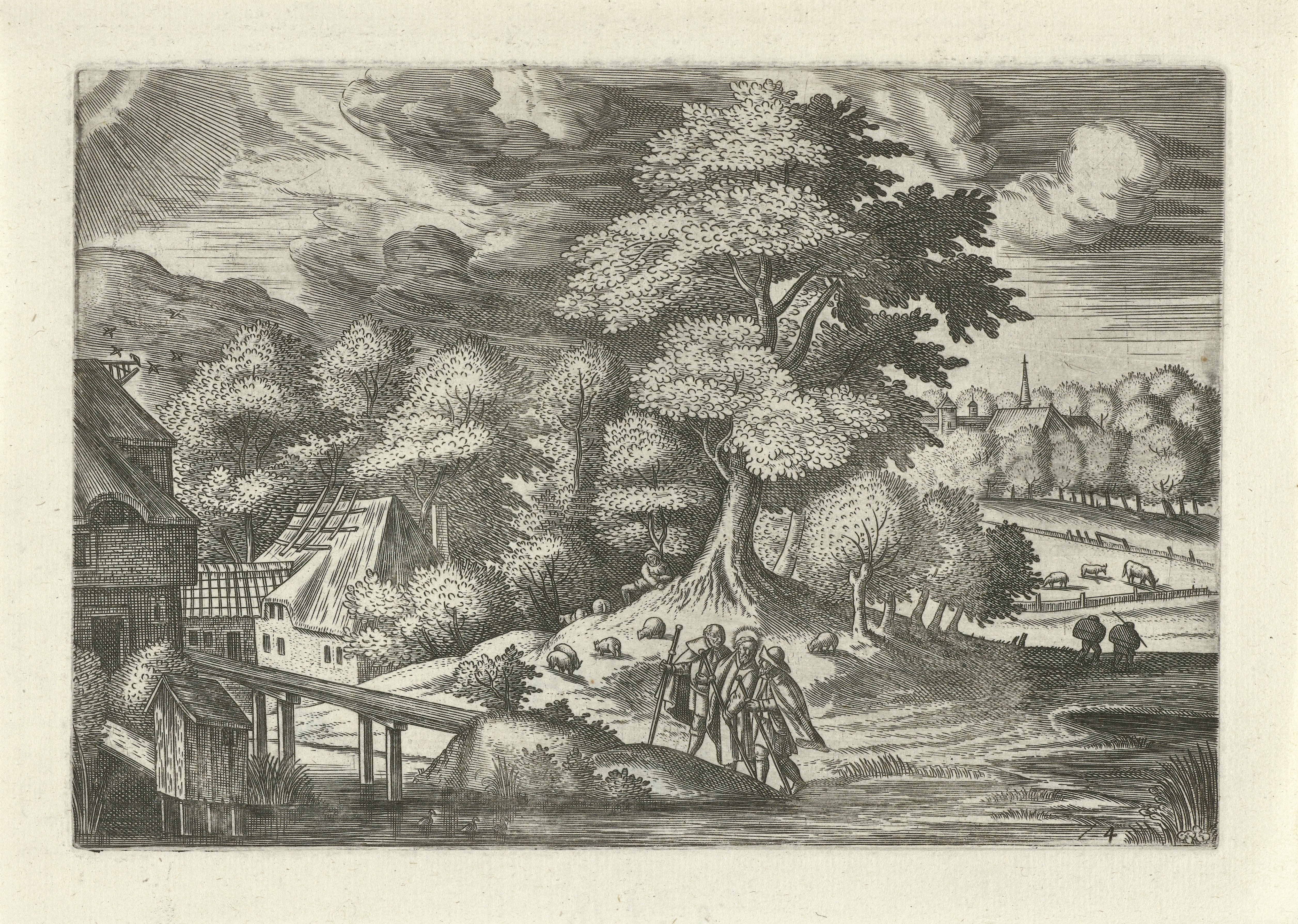 Landschap met de Emmaüsgangers