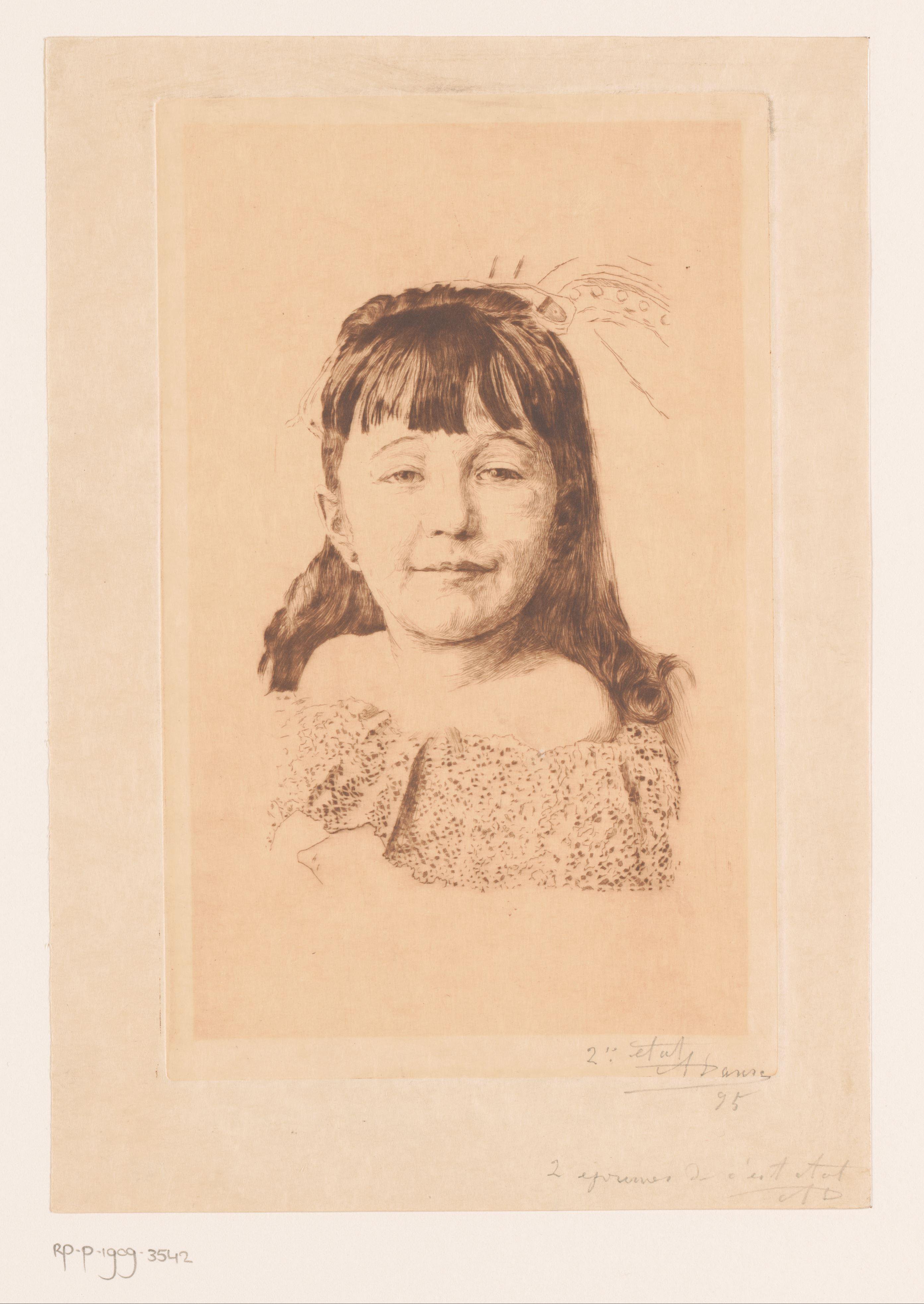 Portret van een onbekend meisje