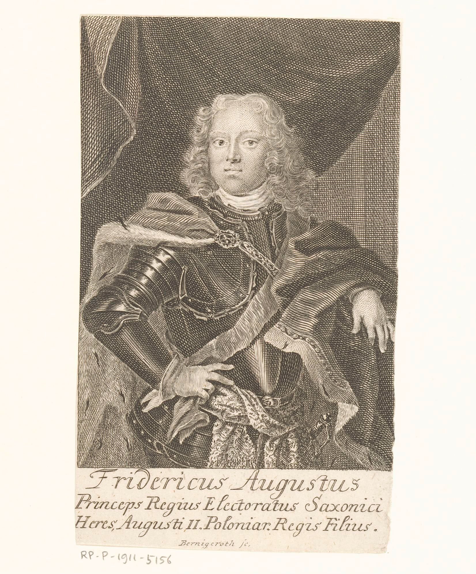 Portret van Friedrich August II von Sachsen, later koning August III van Polen